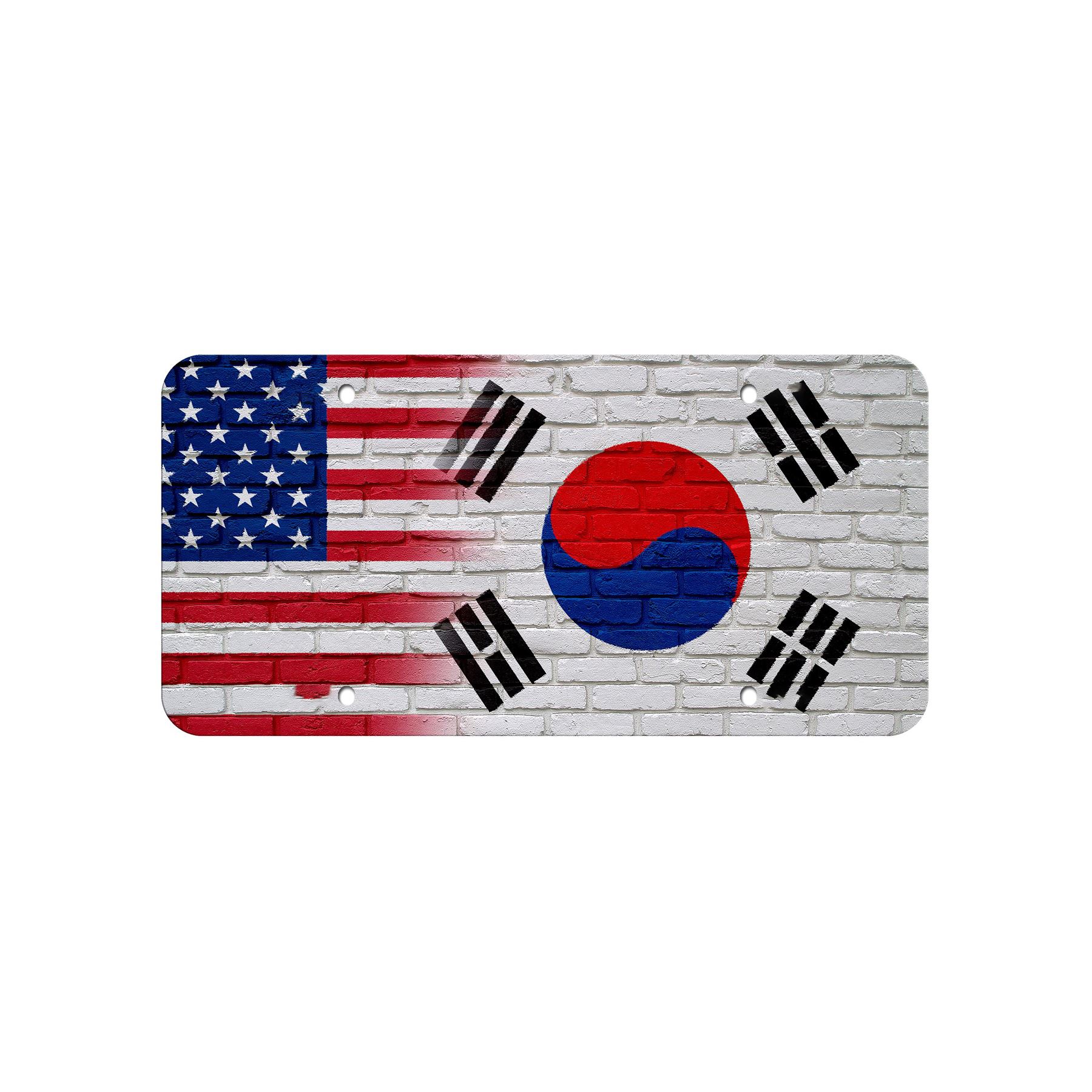 Matrícula de aluminio de alta calidad - Bandera de Corea del Sur (coreano) - Muchas opciones - Imagen 3 de 10
