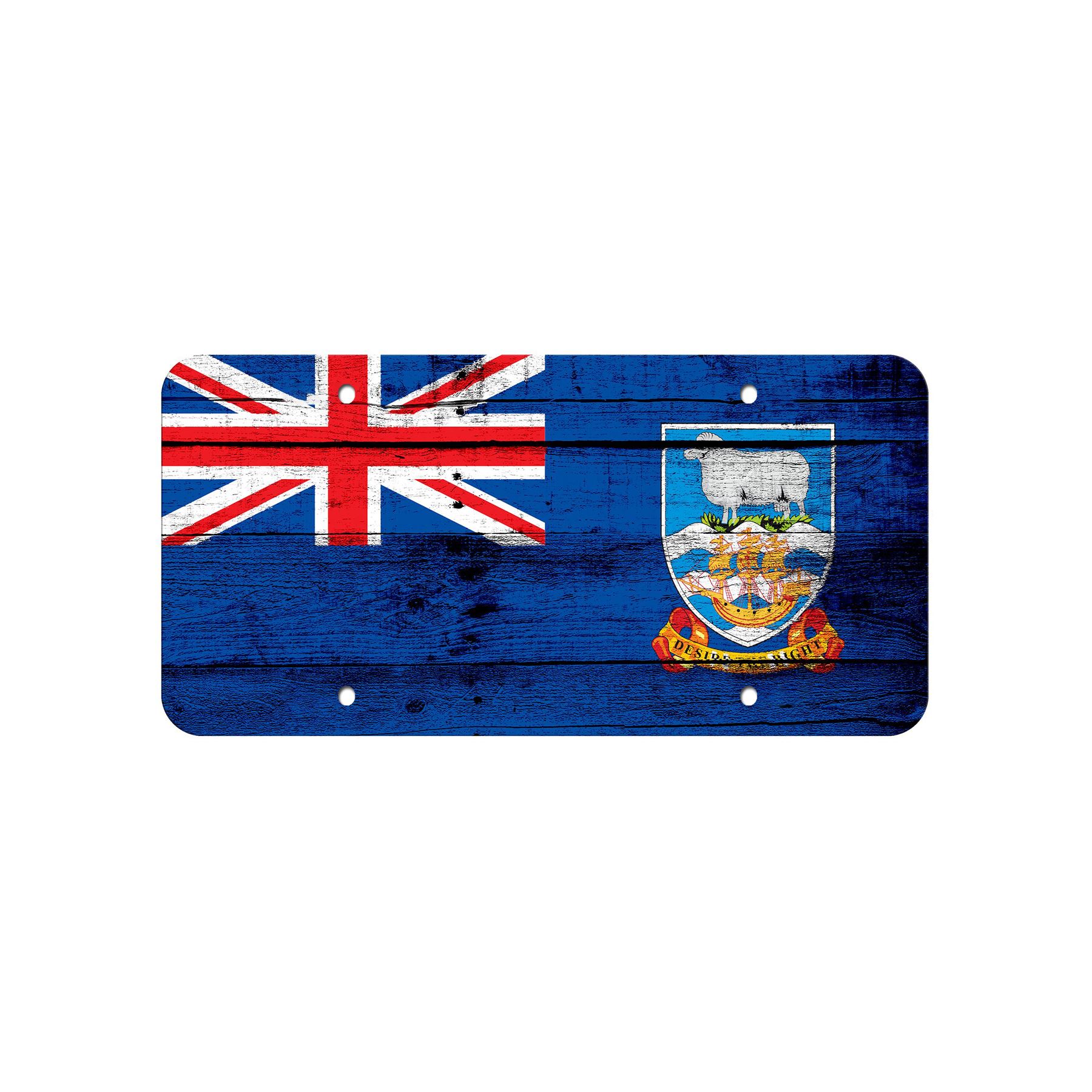 High Grade Aluminum License Plate - Flag of Falkland Islands - Many Options - Picture 9 of 10