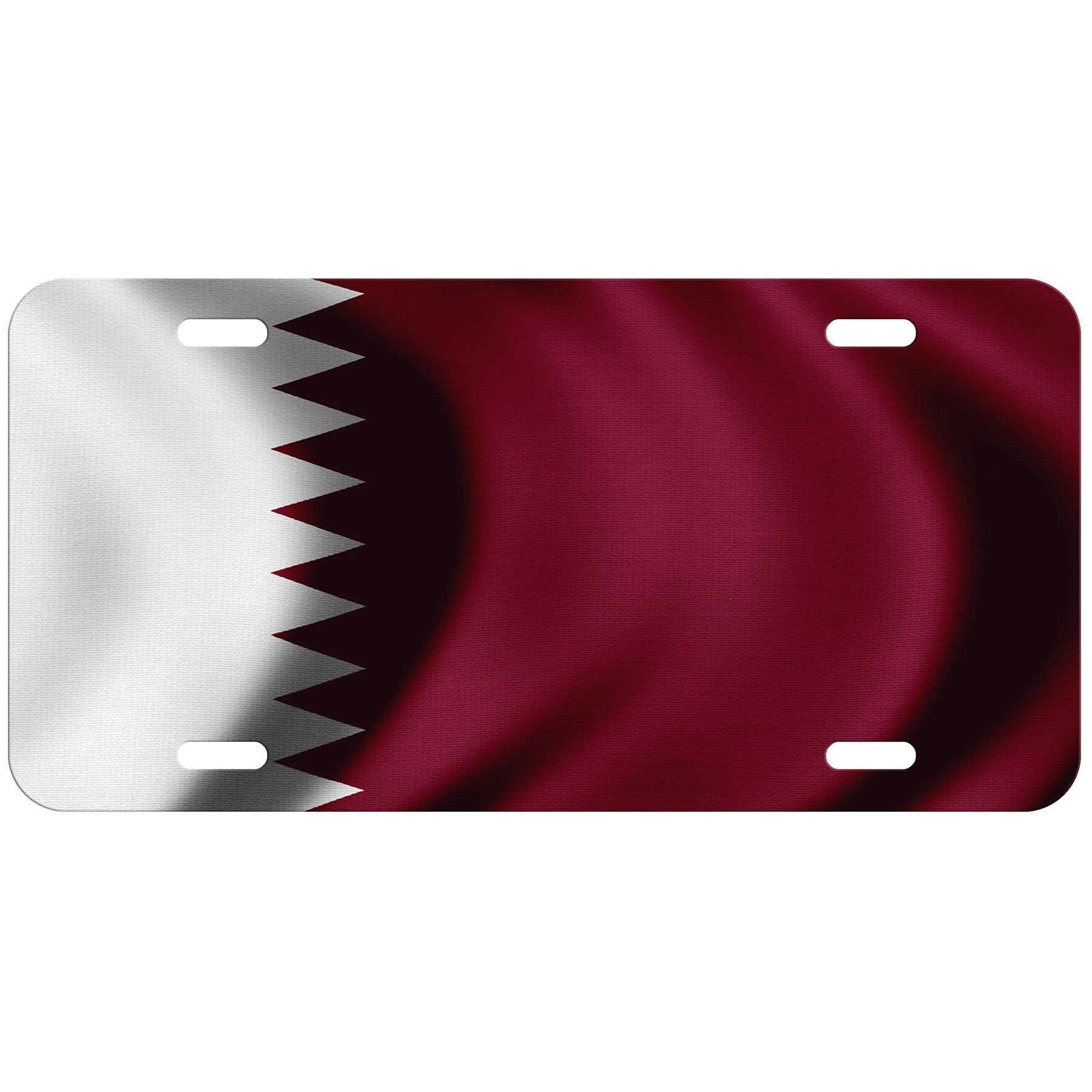 High Grade Aluminum License Plate - Flag of Qatar (Qatari) - Many Options - Picture 7 of 10