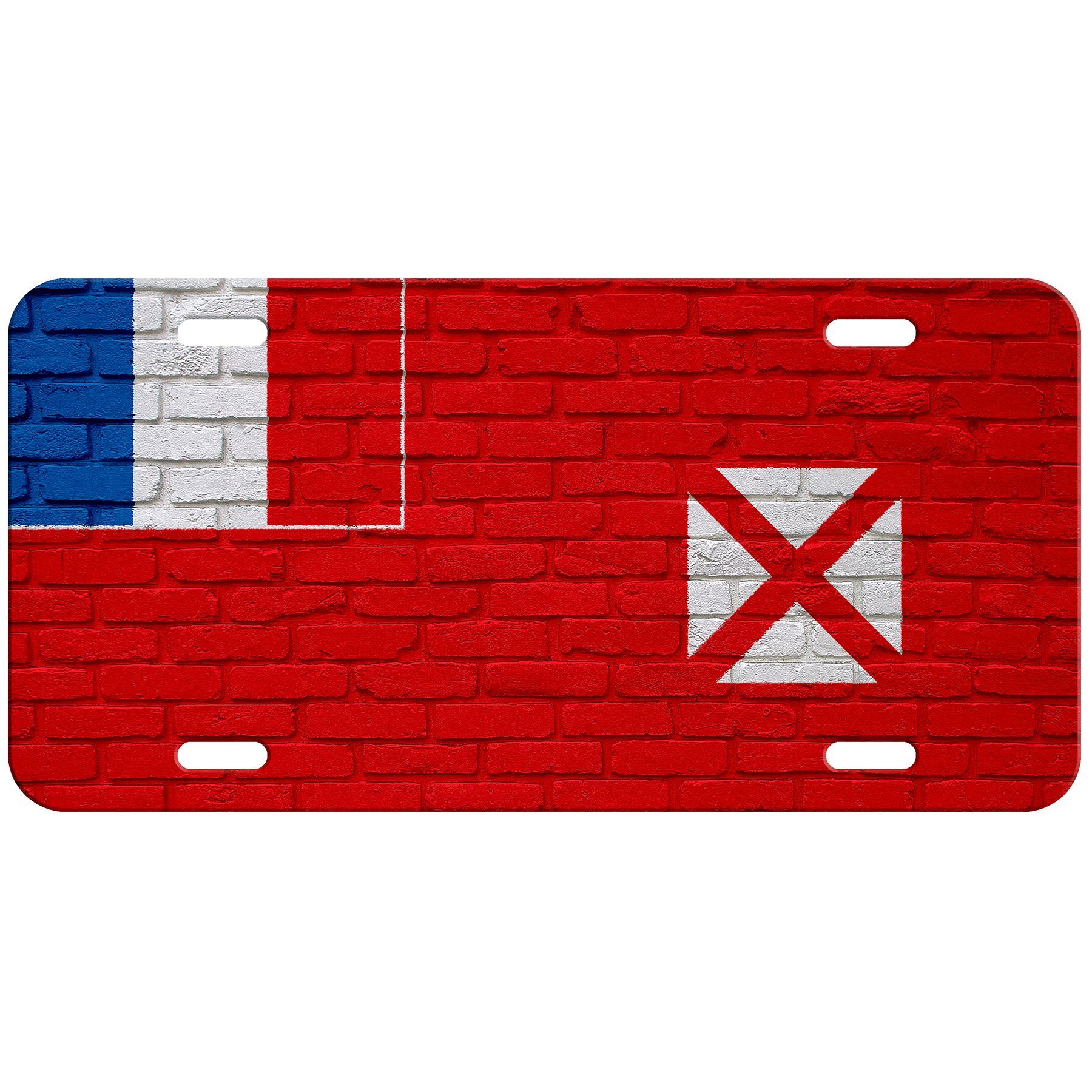 High Grade Aluminum License Plate - Flag of Wallis & Futuna - Many Options - Picture 2 of 10