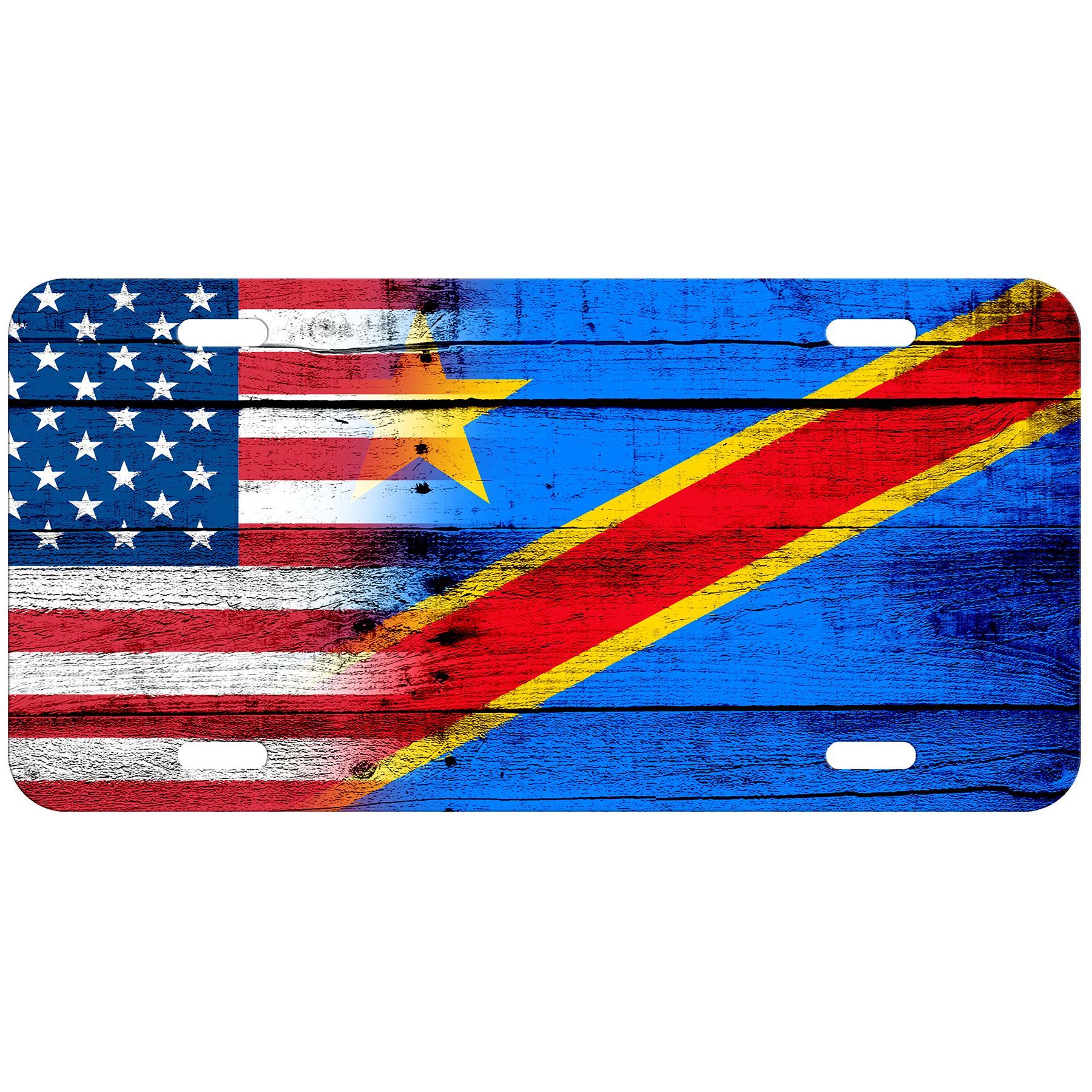 Aluminum License Plate - Flag of Congo (Dem Rep) Congolese - Many Options - Picture 10 of 10