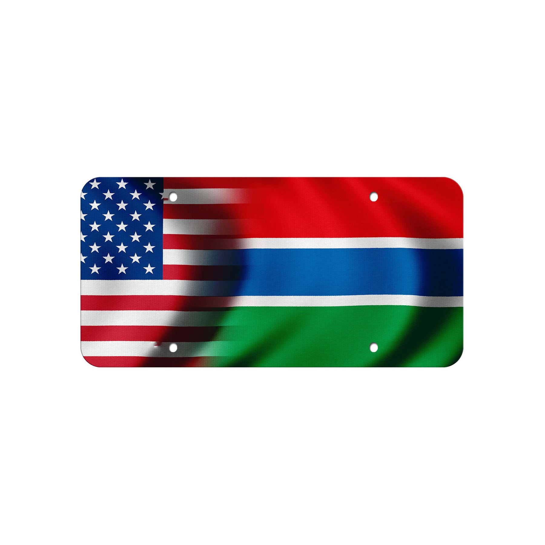 Hochwertiges Aluminium Nummernschild - Flagge von Gambia (Gambisch) - viele Optionen - Bild 8 von 10