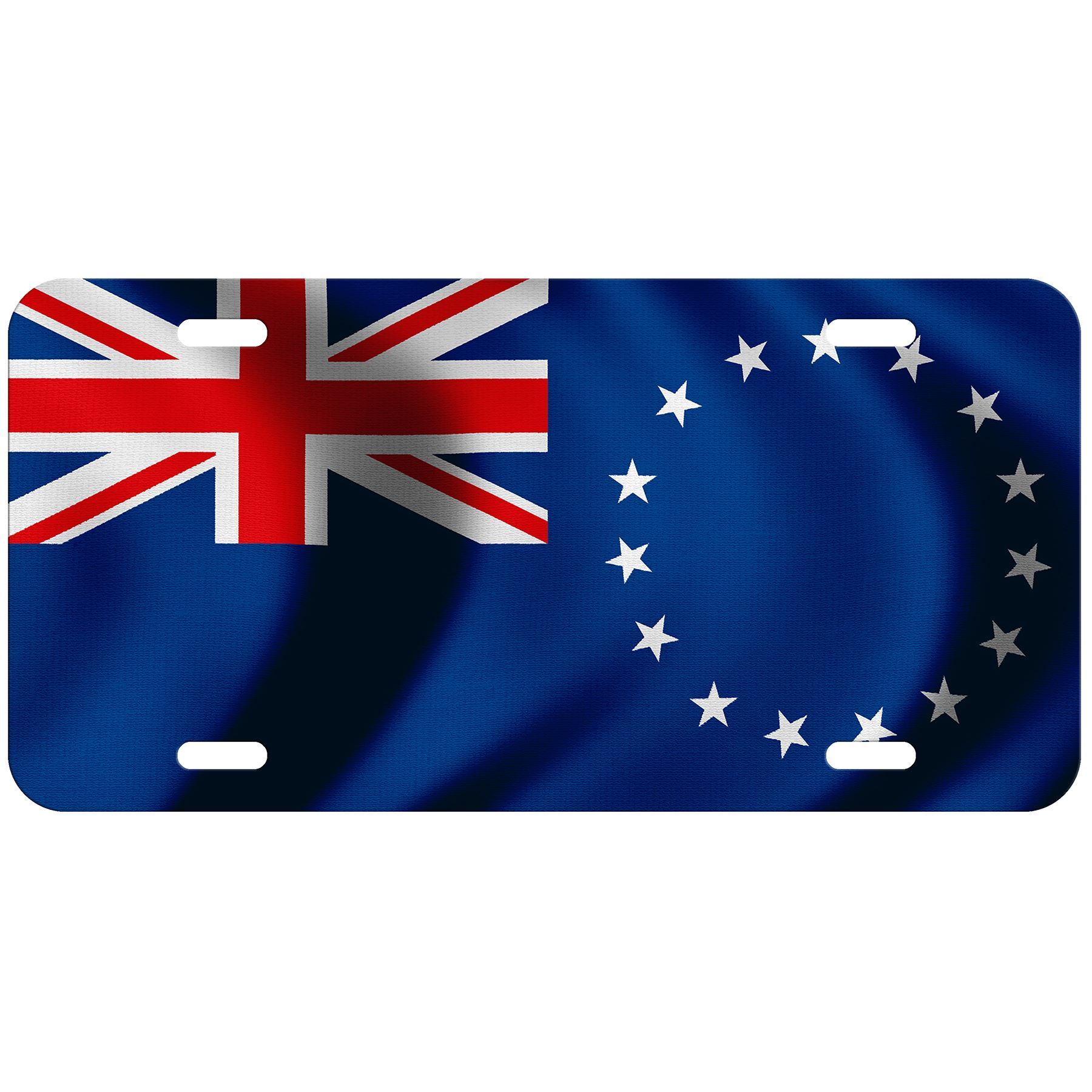 High Grade Aluminum License Plate - Flag of Cook Islands - Many Options - Picture 7 of 10