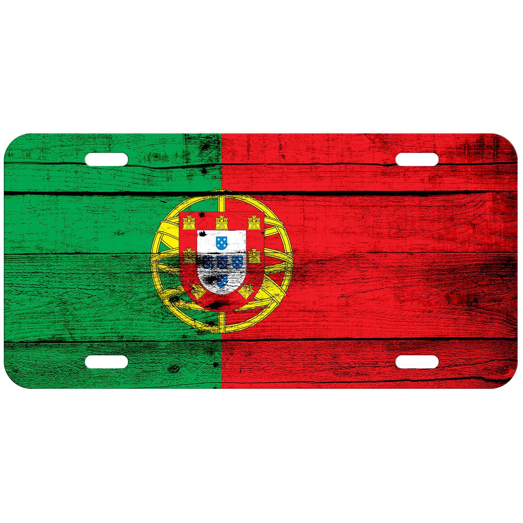High Grade Aluminum License Plate - Flag of Portugal (Portuguese) - Many Options - Picture 9 of 10