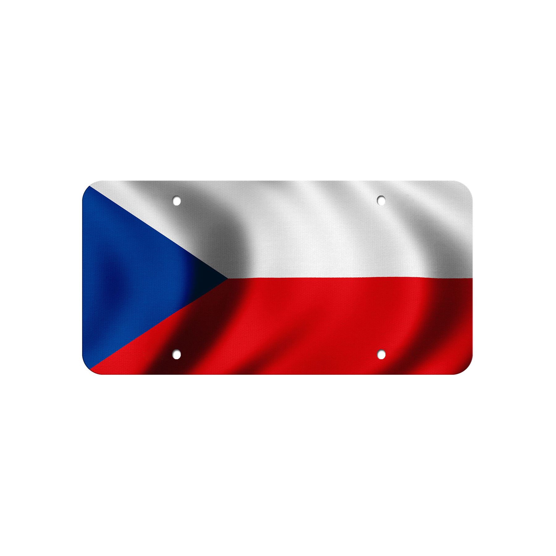 Aluminum License Plate - Flag of Czech Republic (Czech) - Many Options - Picture 7 of 10