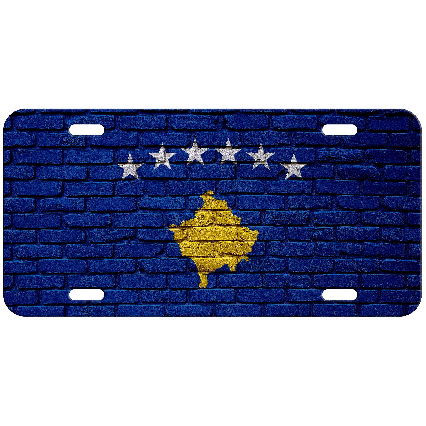 High Grade Aluminum License Plate - Flag of Koxovo - Many Options - Picture 2 of 10