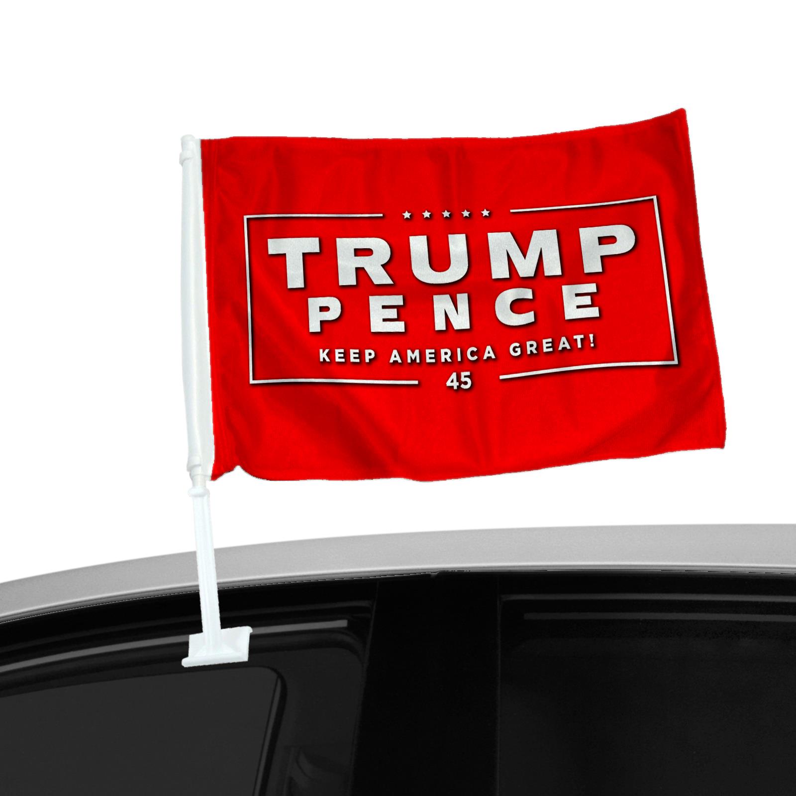 Double Sided Car Flag - Trump President 2020 - Many Options - Picture 3 of 6