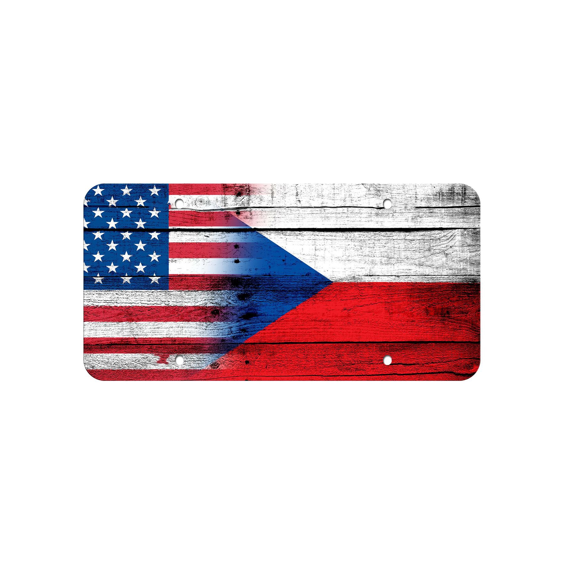 Aluminum License Plate - Flag of Czech Republic (Czech) - Many Options - Picture 10 of 10