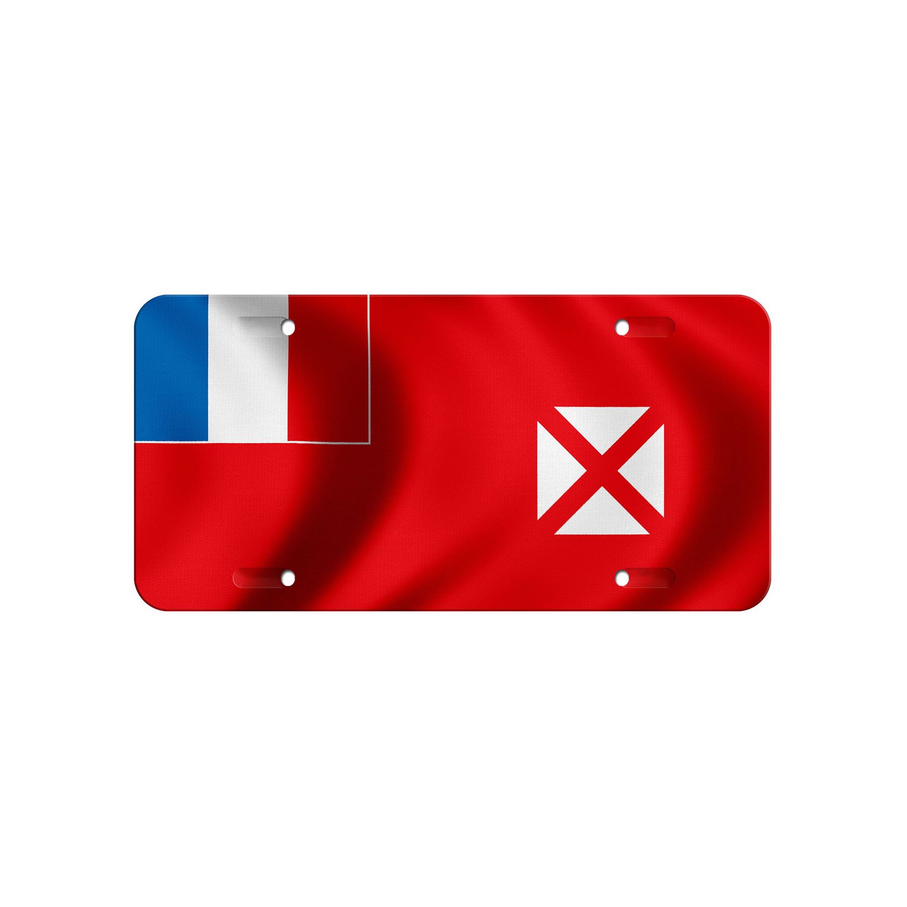 High Grade Aluminum License Plate - Flag of Wallis & Futuna - Many Options - Picture 7 of 10
