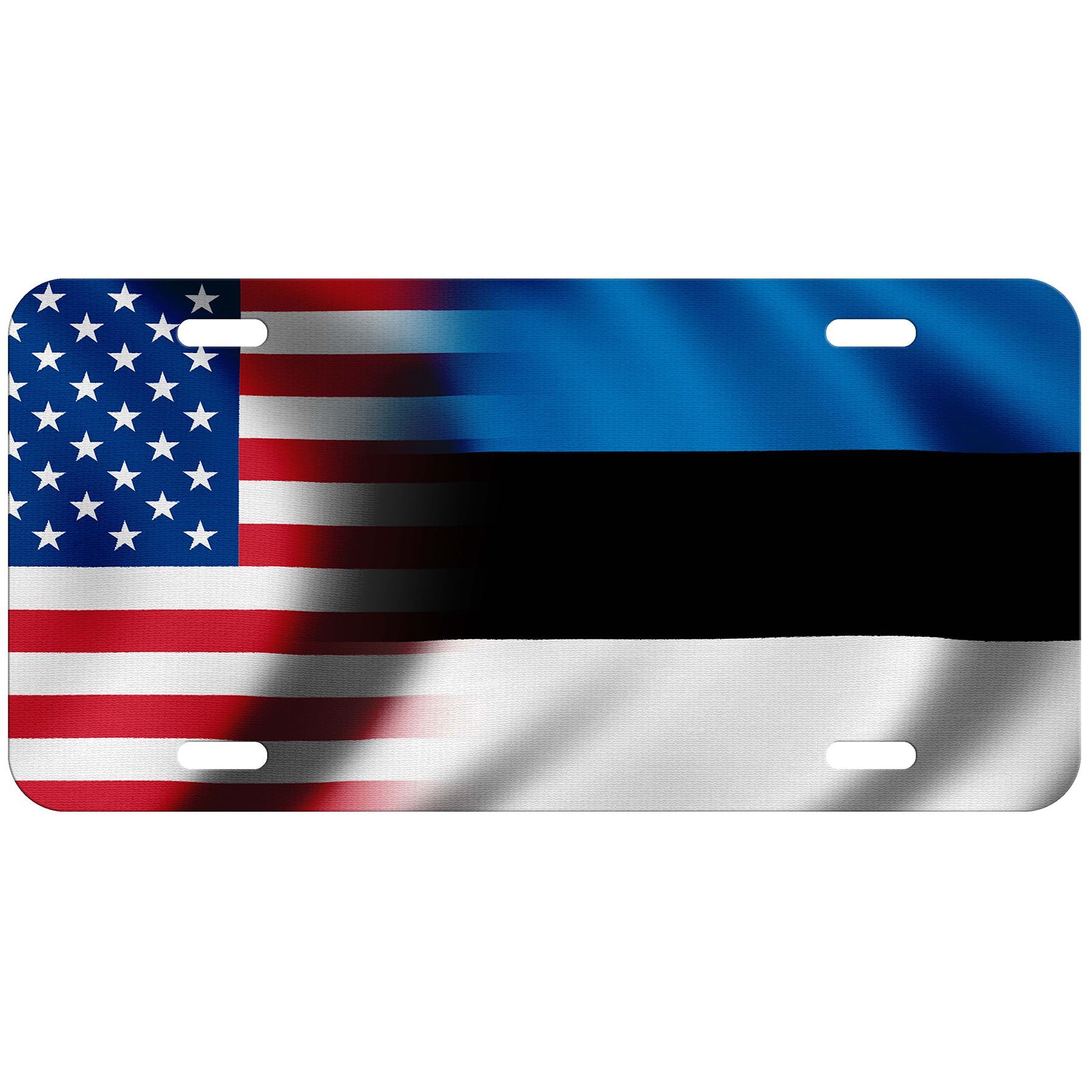 Placa de licencia de aluminio de alta calidad - bandera de Estonia (estonia) - muchas opciones - Imagen 8 de 10