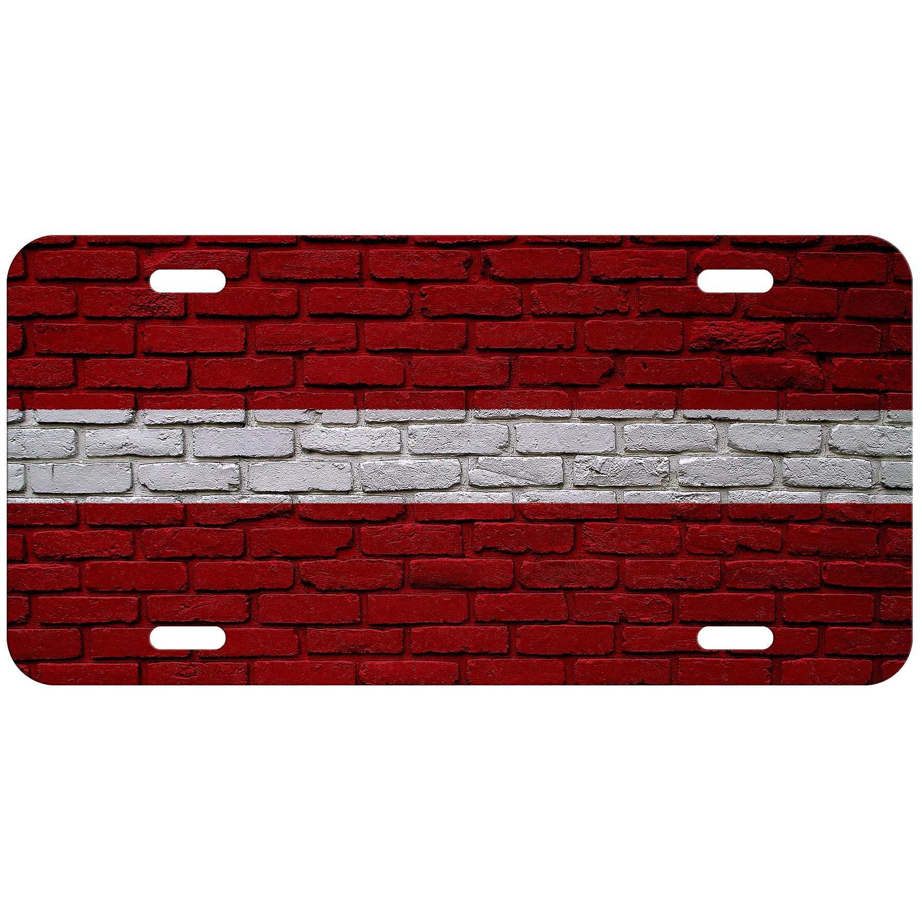 Hochwertiges Aluminium Nummernschild - Flagge von Lettland (Lettisch) - viele Optionen - Bild 2 von 10