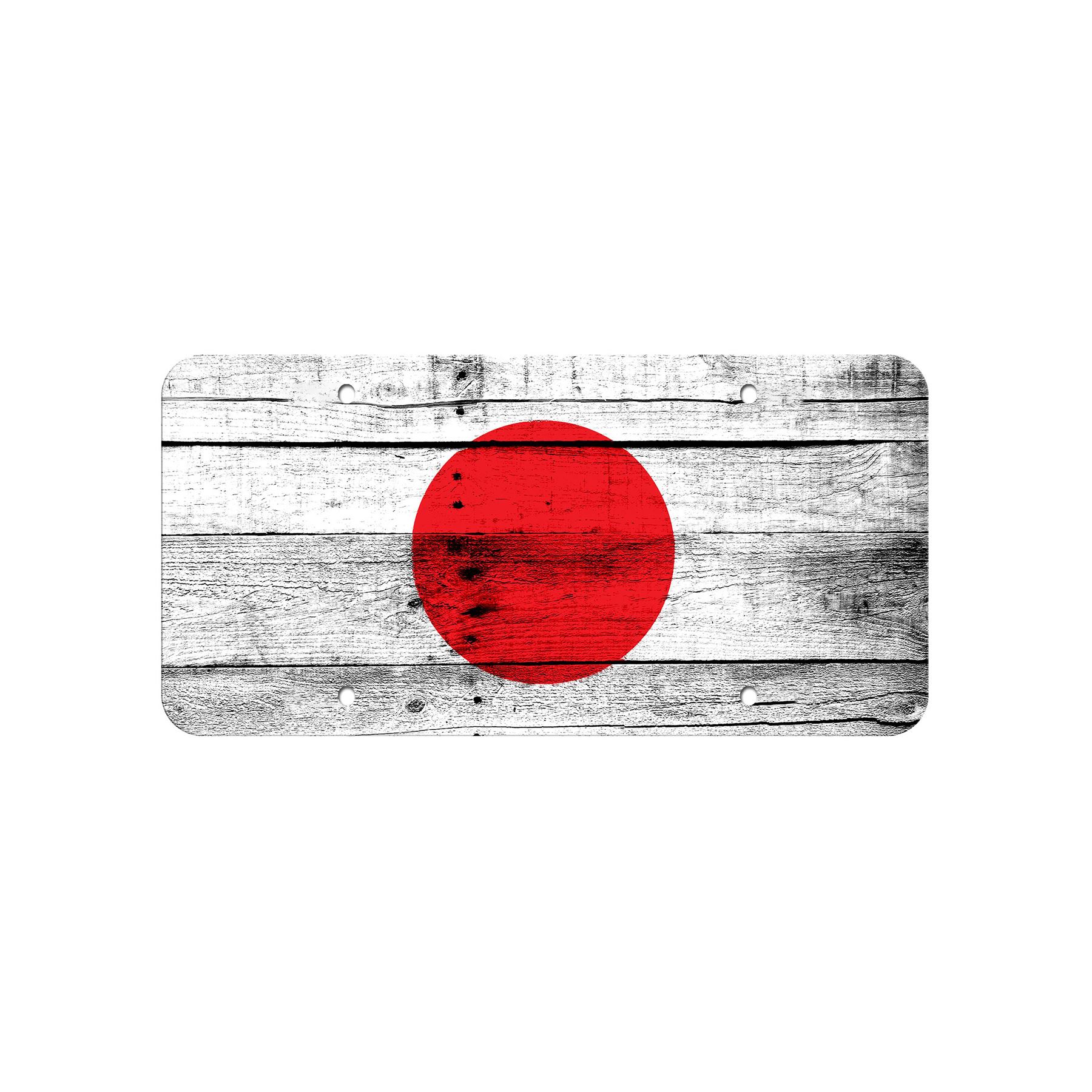 High Grade Aluminum License Plate - Flag of Japan (Japanese) - Many Options - Picture 9 of 10
