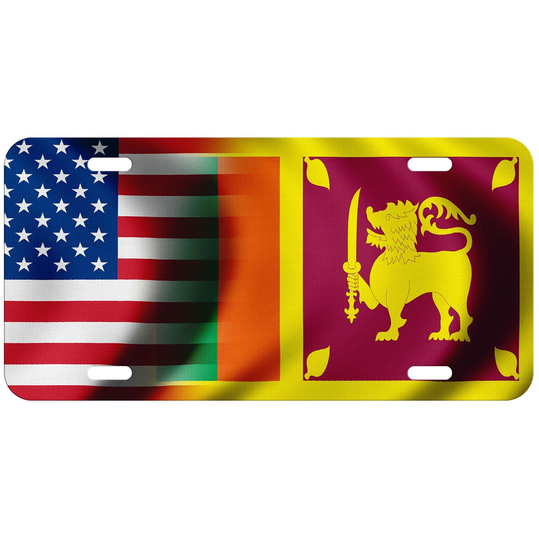 Aluminium Nummernschild - Flagge von Sri Lanka (Sri Lanka) - viele Optionen - Bild 8 von 10