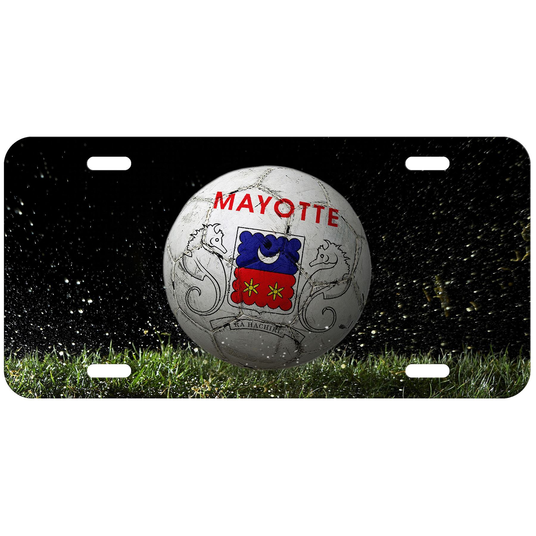 High Grade Aluminum License Plate - Flag of Mayotte (Mahorais) - Many Options - Picture 6 of 10