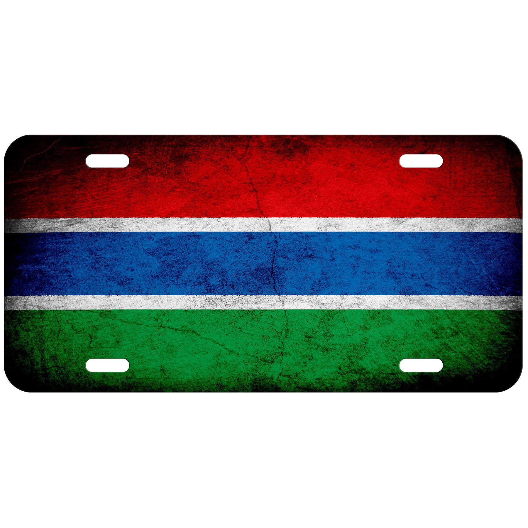 Hochwertiges Aluminium Nummernschild - Flagge von Gambia (Gambisch) - viele Optionen - Bild 4 von 10