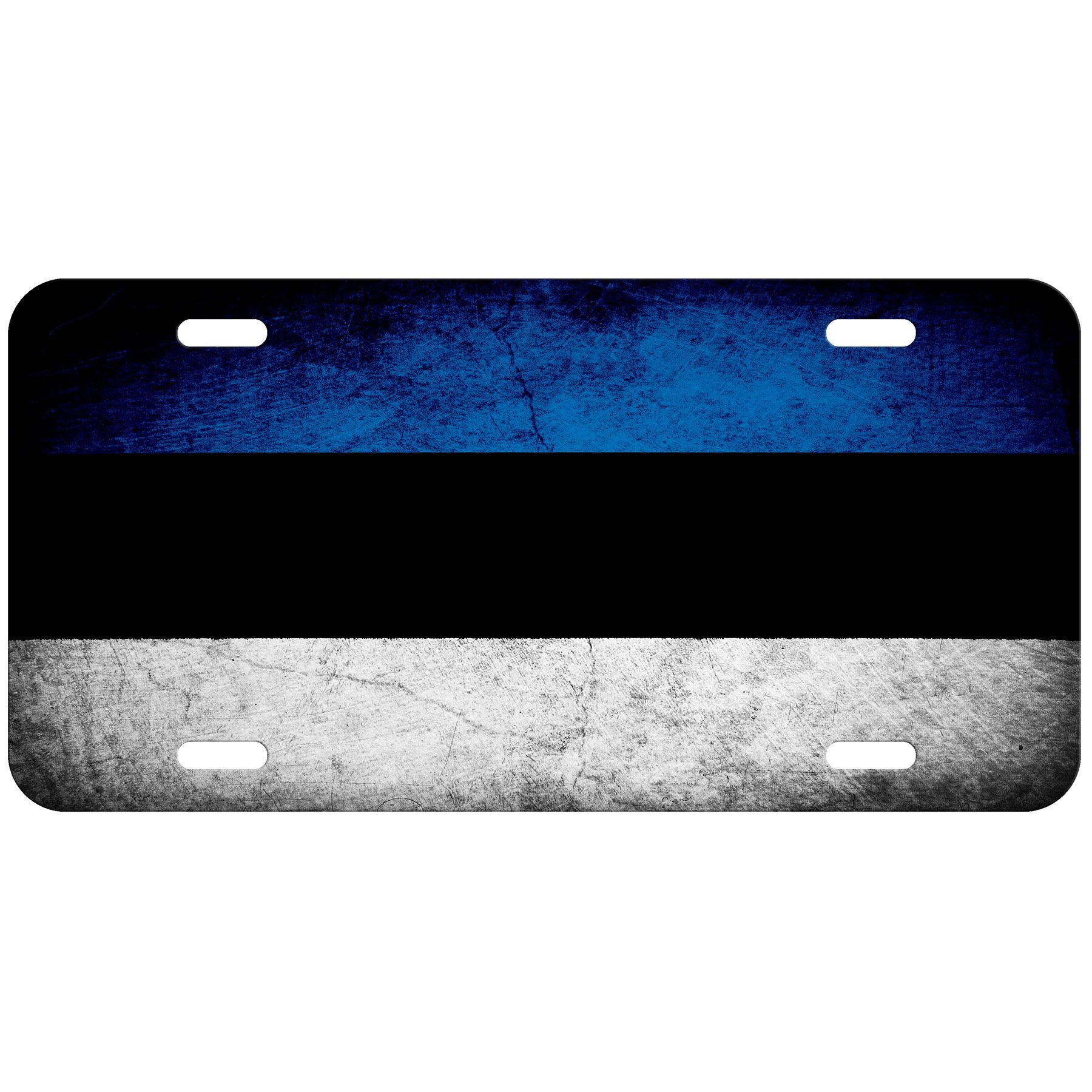 Placa de licencia de aluminio de alta calidad - bandera de Estonia (estonia) - muchas opciones - Imagen 4 de 10