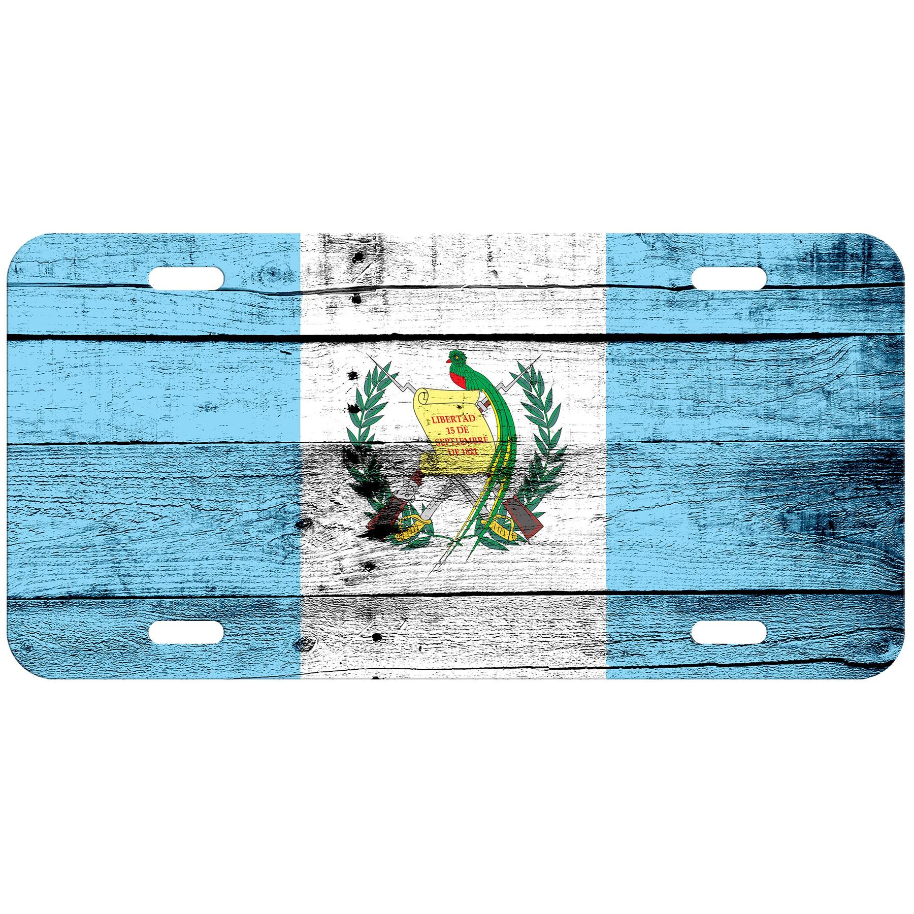 Aluminum License Plate - Flag of Guatemala (Guatemalan) - Many Options - Picture 9 of 10