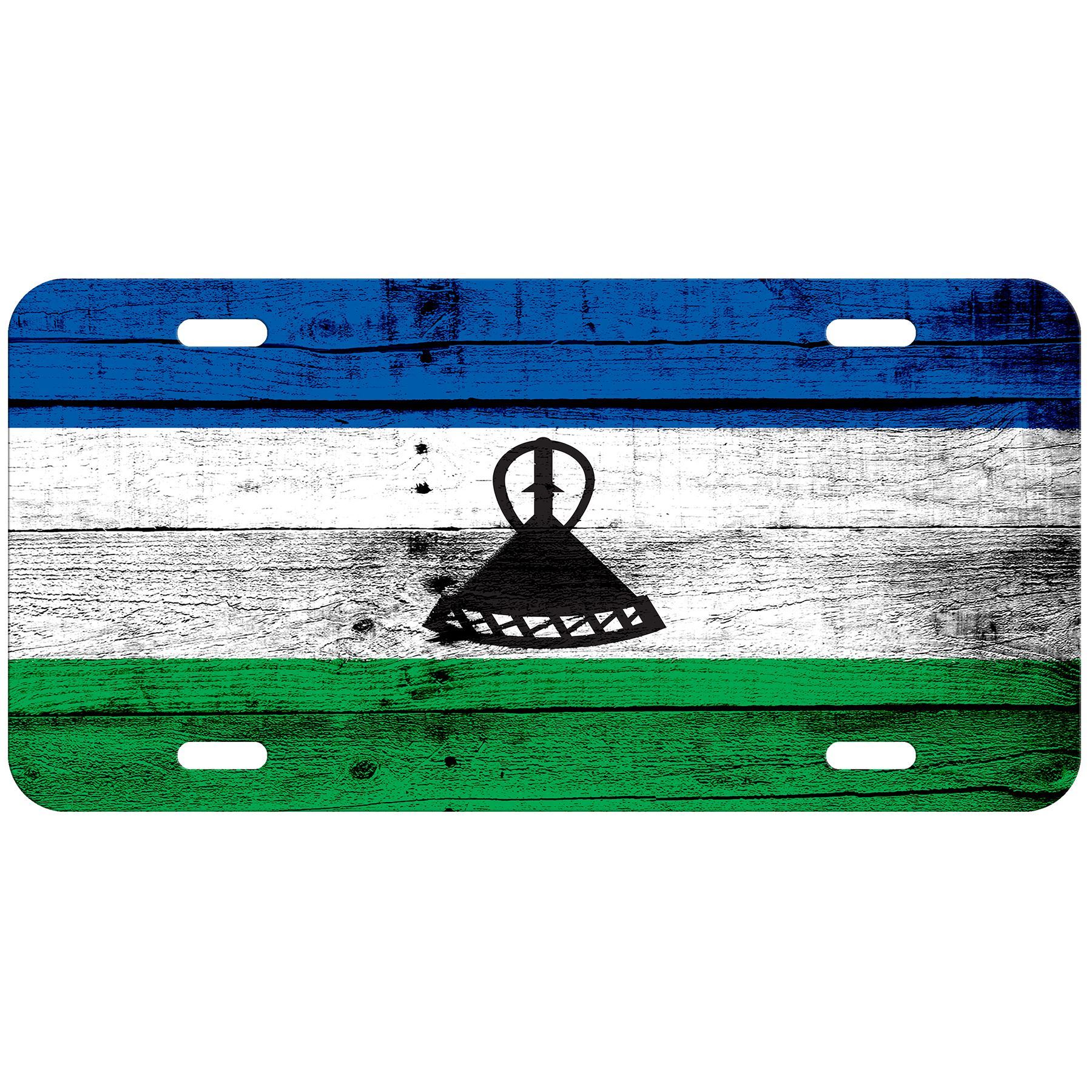 High Grade Aluminum License Plate - Flag of Lesotho (Basotho) - Many Options - Picture 9 of 10