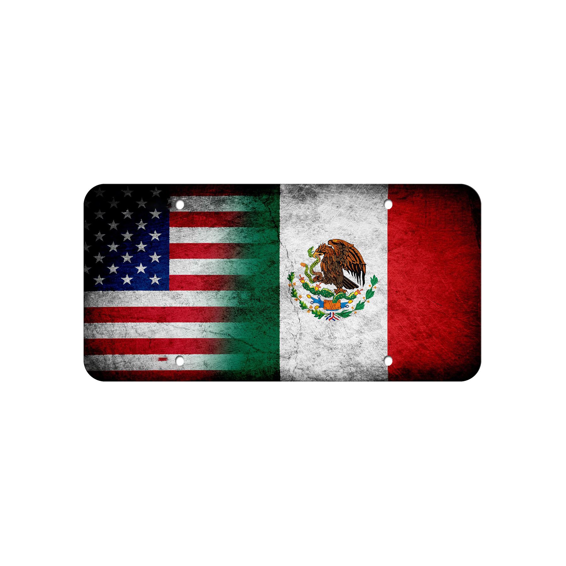 High Grade Aluminum License Plate - Flag of Mexico (Mexican) - Many Options - Picture 5 of 10