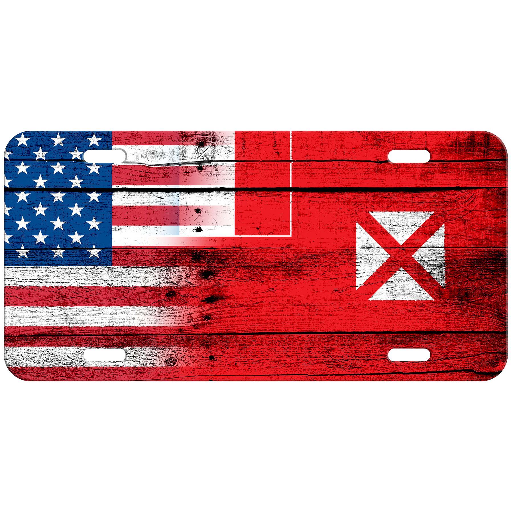 High Grade Aluminum License Plate - Flag of Wallis & Futuna - Many Options - Picture 10 of 10