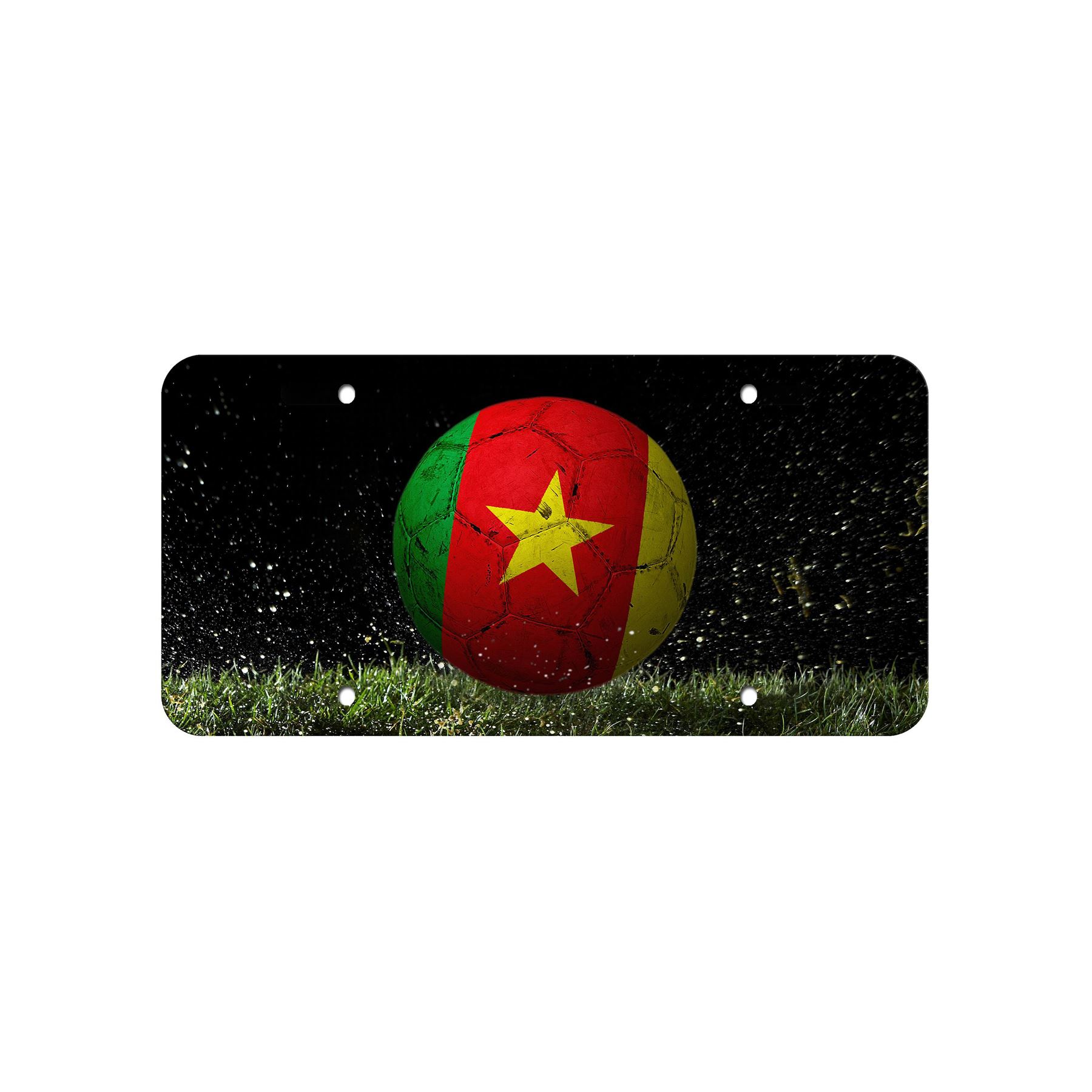 Aluminium Nummernschild - Flagge von Kamerun (Kamerun) - viele Optionen - Bild 6 von 10