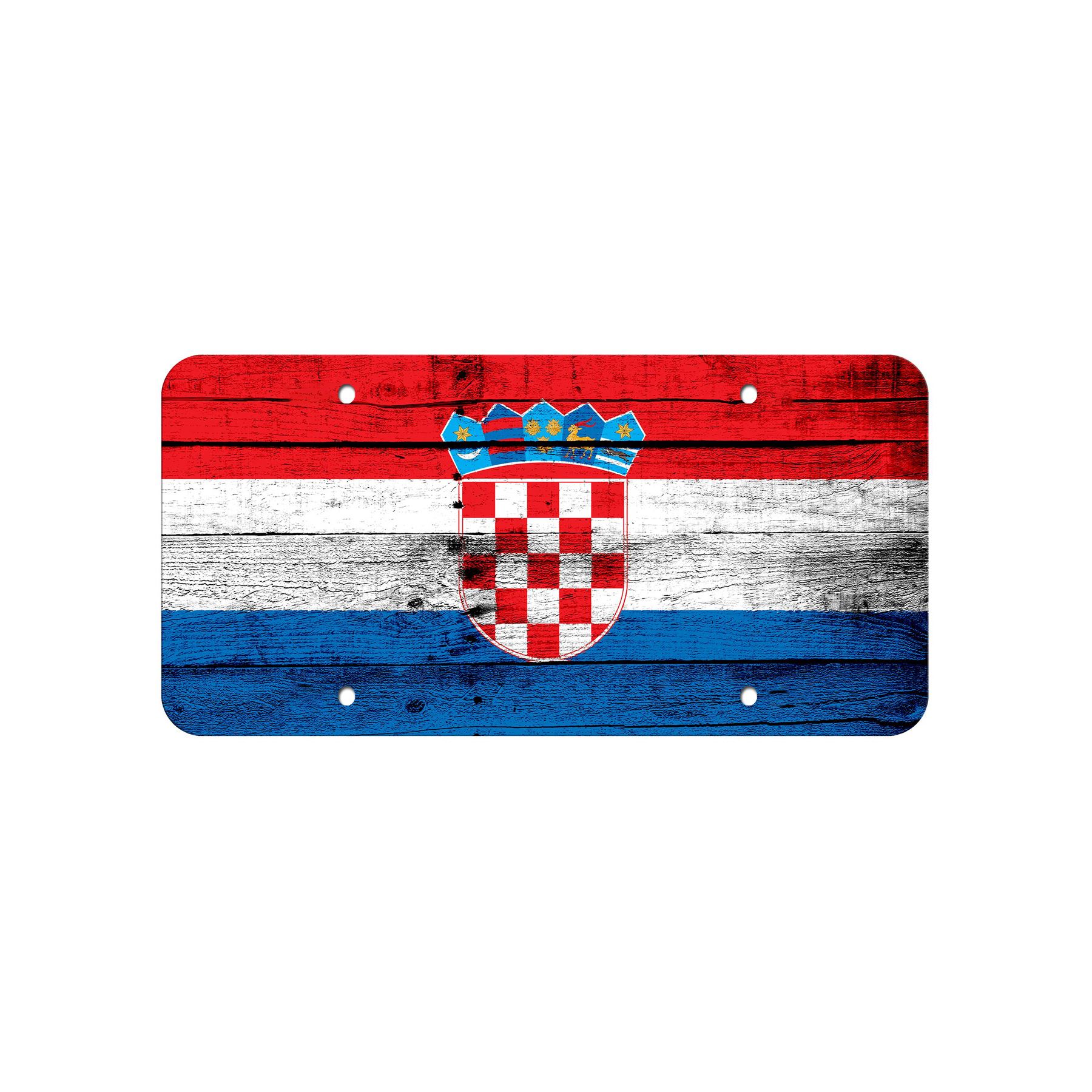 High Grade Aluminum License Plate - Flag of Croatia (Croat) - Many Options - Picture 9 of 10