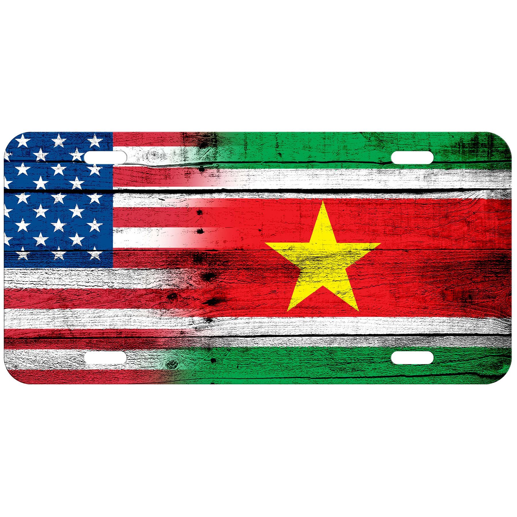 High Grade Aluminum License Plate - Flag of Suriname (Surinamer) - Many Options - Picture 10 of 10