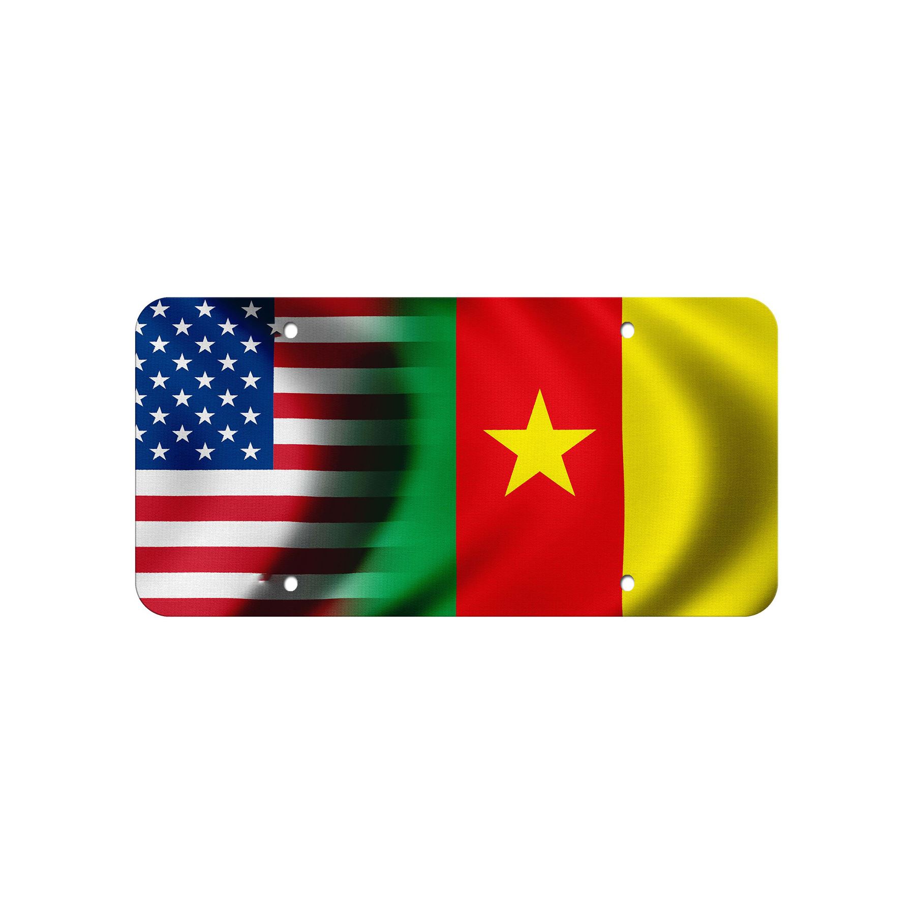 Aluminium Nummernschild - Flagge von Kamerun (Kamerun) - viele Optionen - Bild 8 von 10