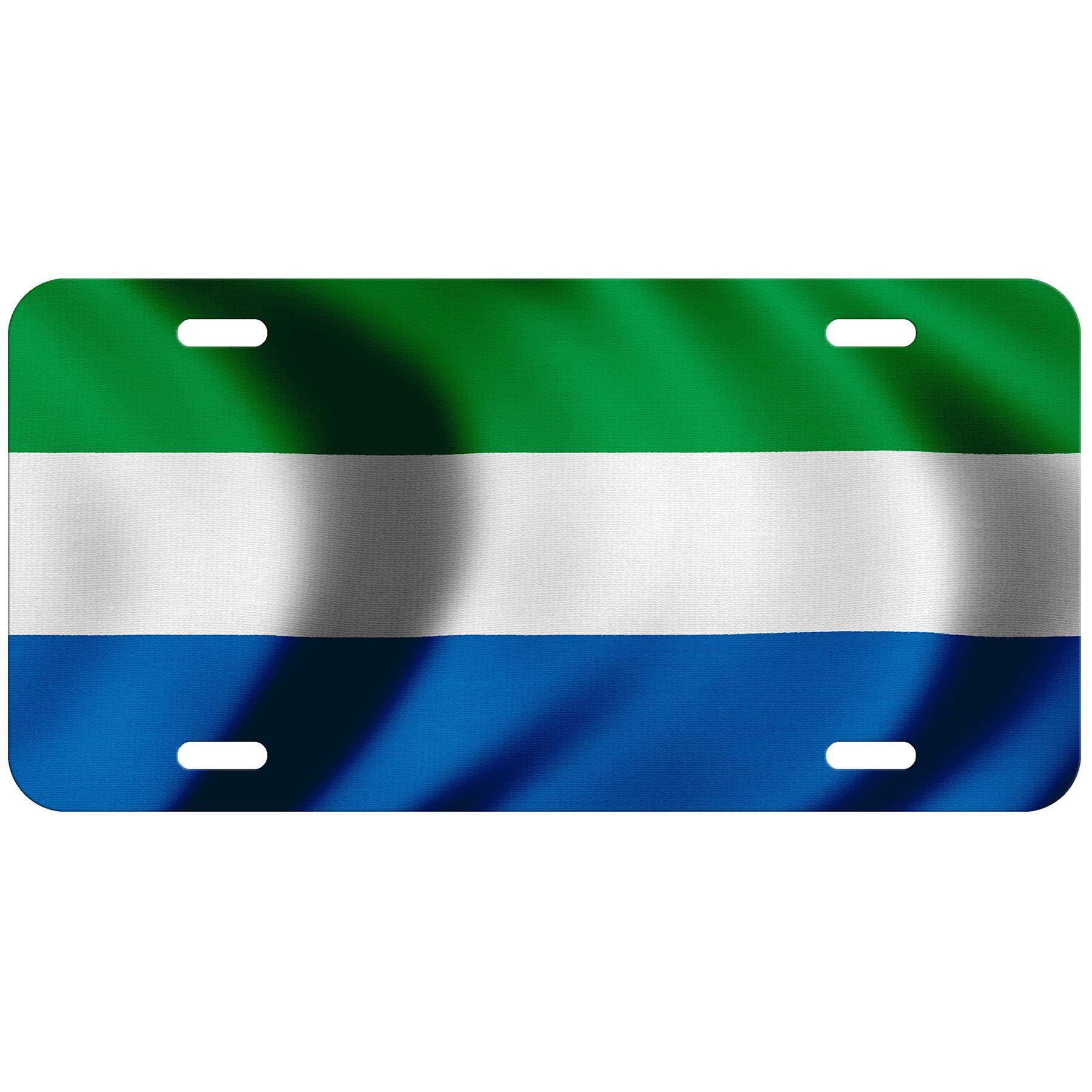 Aluminum License Plate - Flag of Sierra Leone (Leonean) - Many Options - Picture 7 of 10