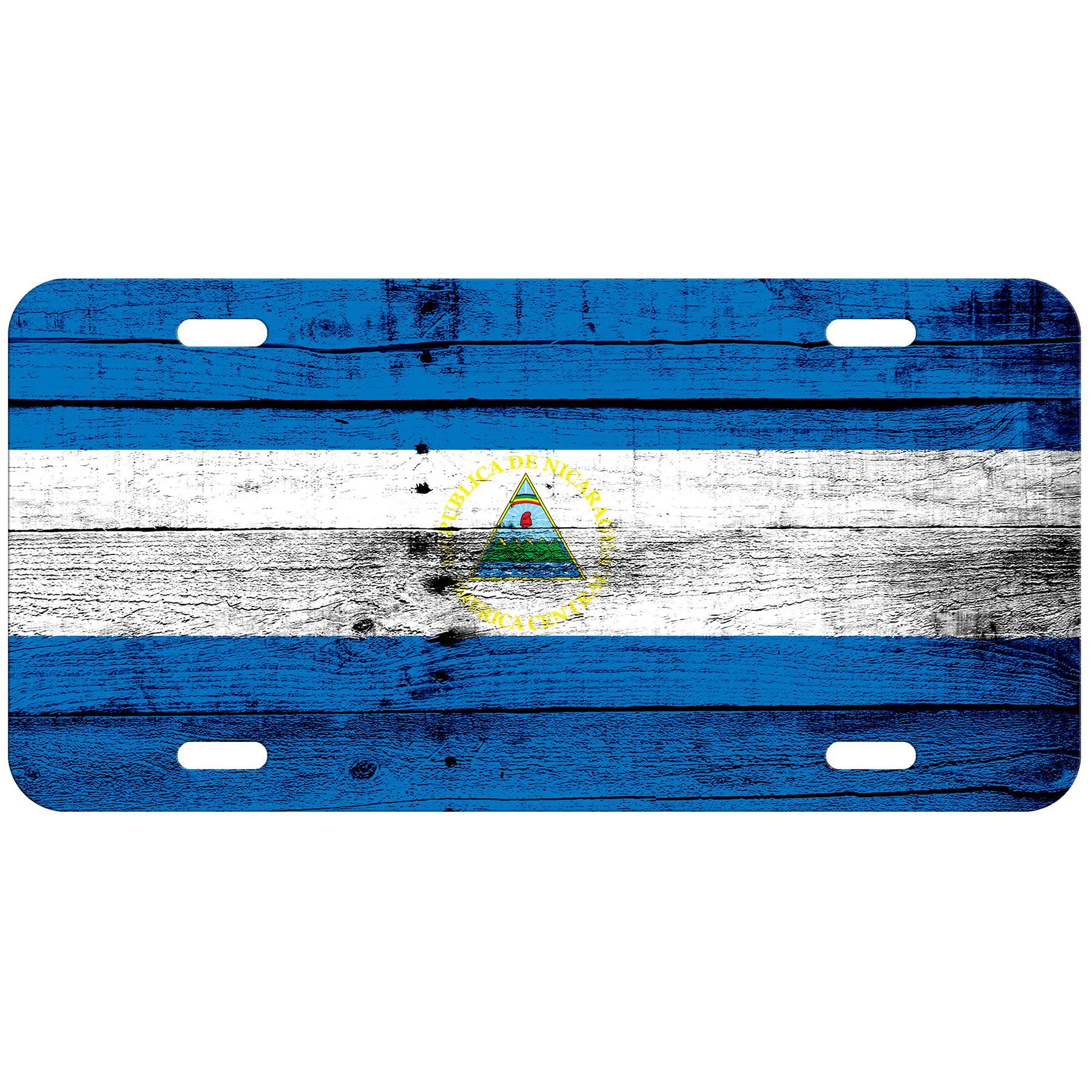 Aluminum License Plate - Flag of Nicaragua (Nicaraguan) - Many Options - Picture 9 of 10