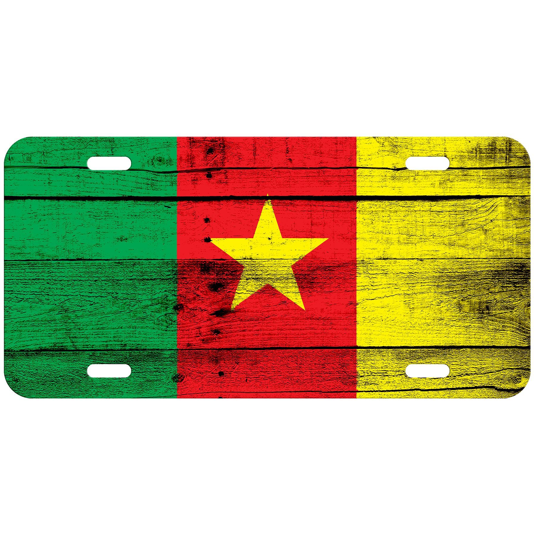 Aluminium Nummernschild - Flagge von Kamerun (Kamerun) - viele Optionen - Bild 9 von 10