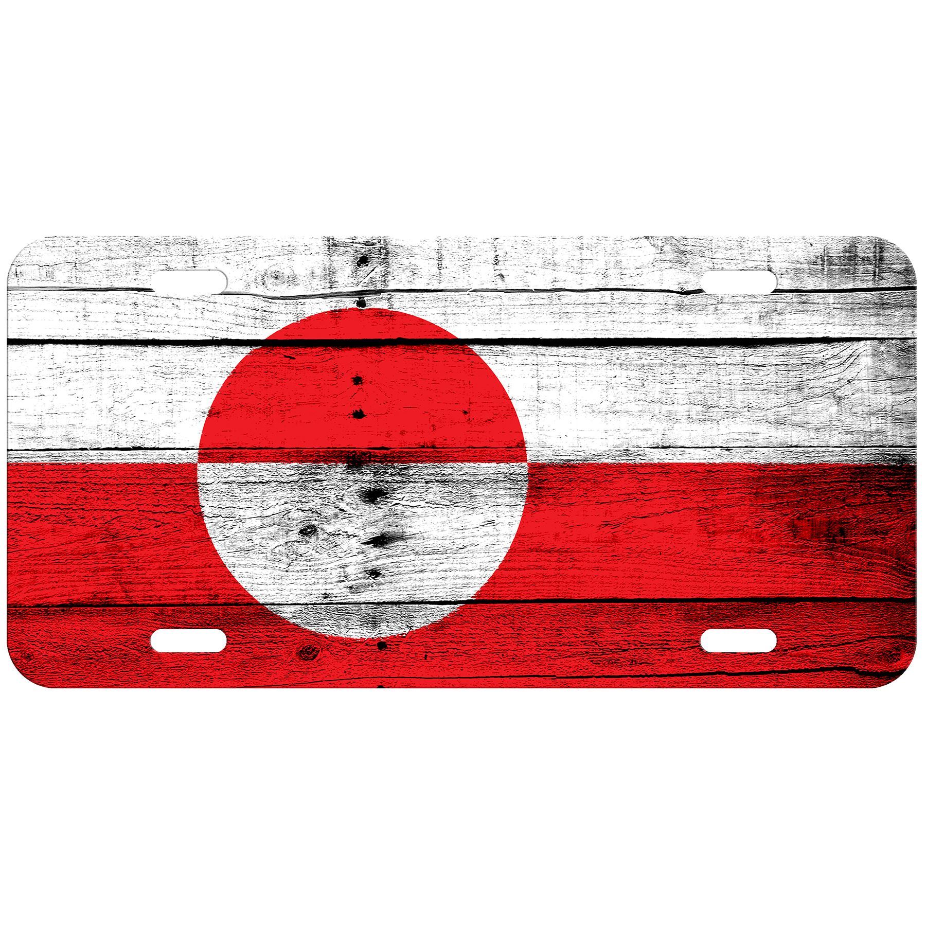 Aluminum License Plate - Flag of Greenland (Greenlander) - Many Options - Picture 9 of 10