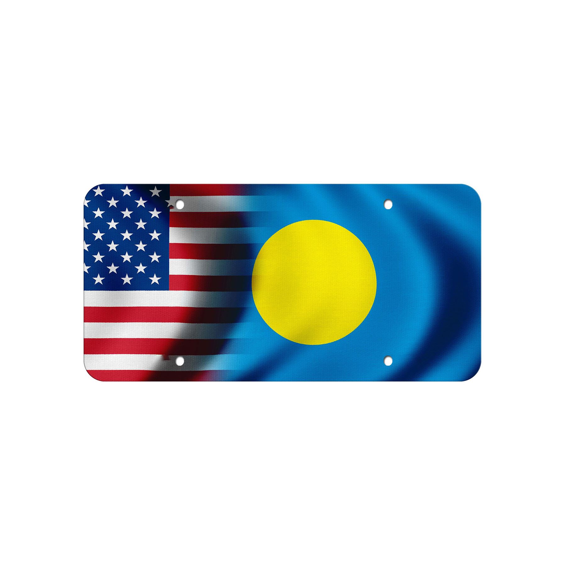High Grade Aluminum License Plate - Flag of Palau (Palauan) - Many Options - Picture 8 of 10