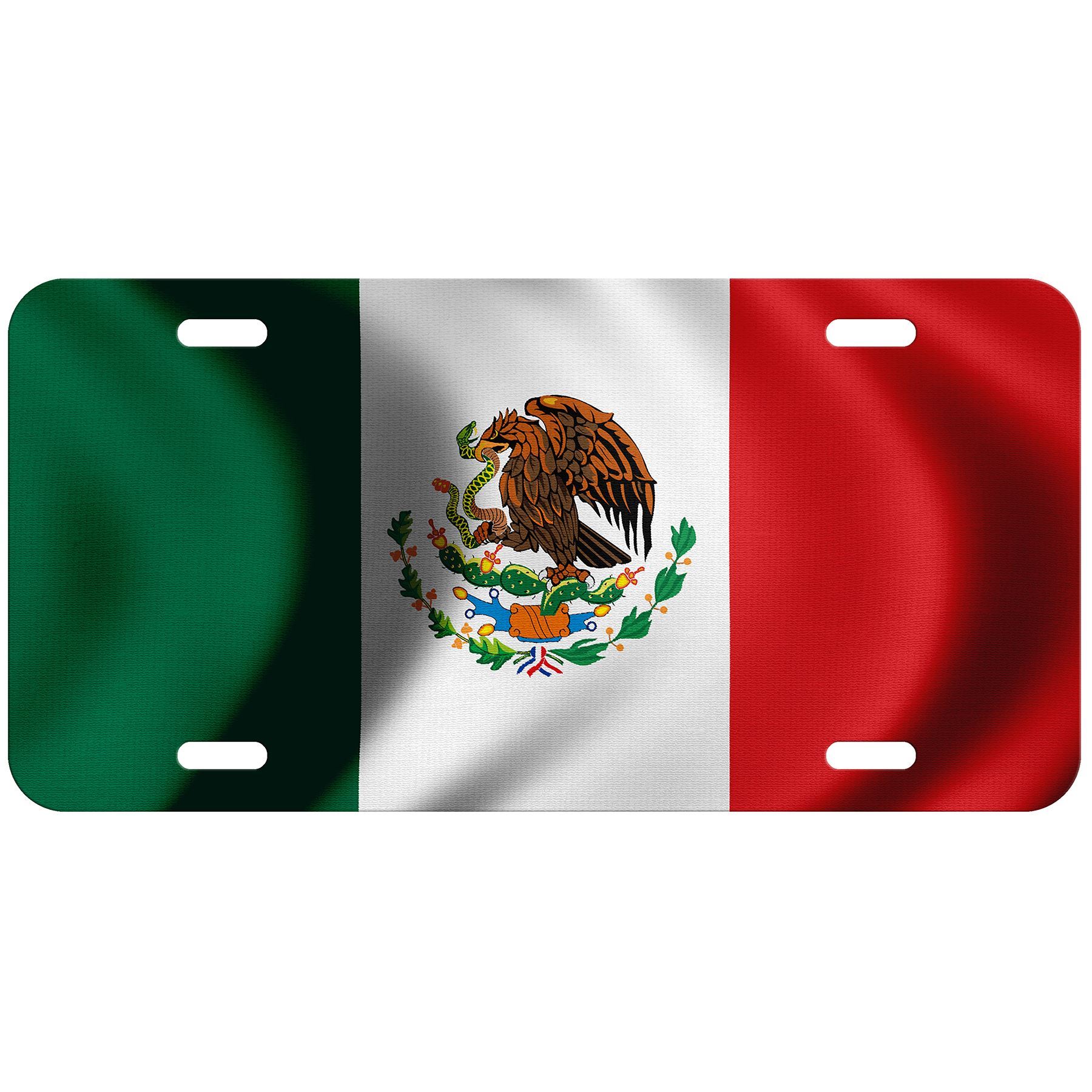 High Grade Aluminum License Plate - Flag of Mexico (Mexican) - Many Options - Picture 7 of 10