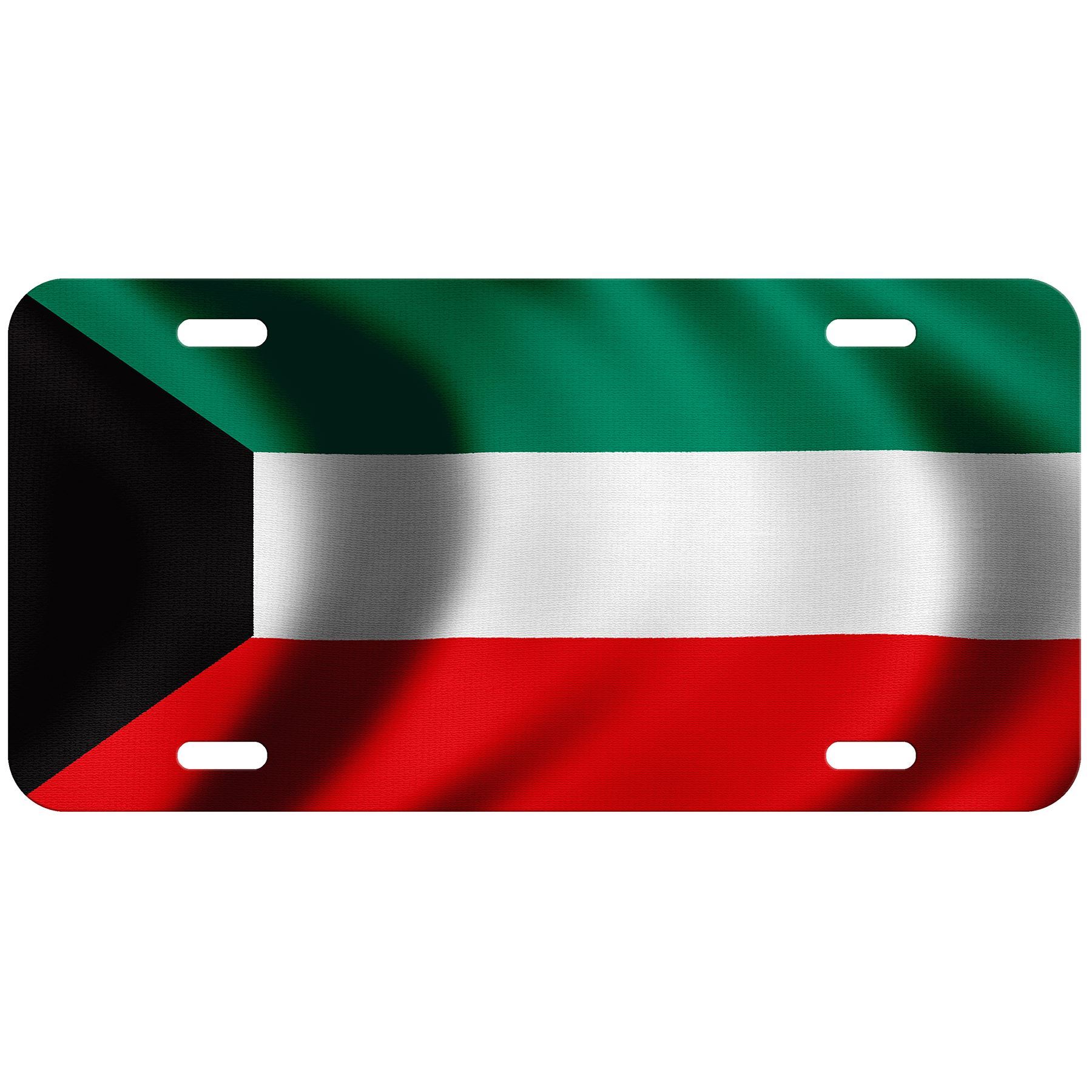Hochwertiges Aluminium Nummernschild - Flagge von Kuwait (Kuwaiti) - viele Optionen - Bild 7 von 10