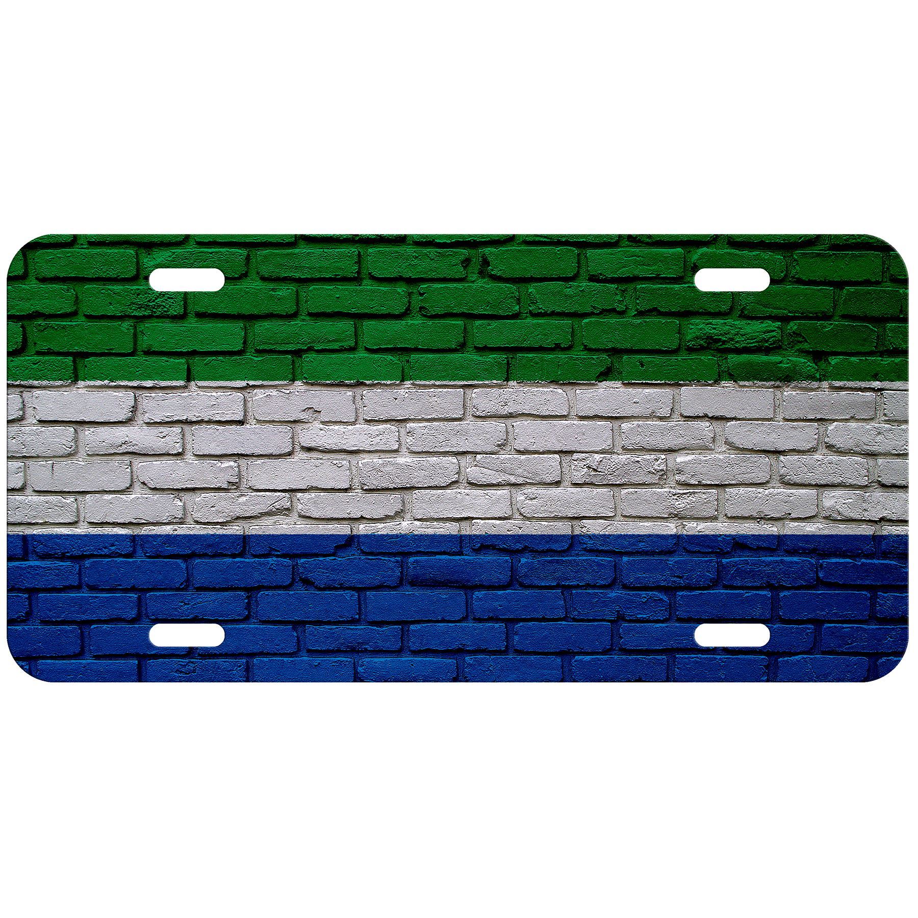 Aluminum License Plate - Flag of Sierra Leone (Leonean) - Many Options - Picture 2 of 10