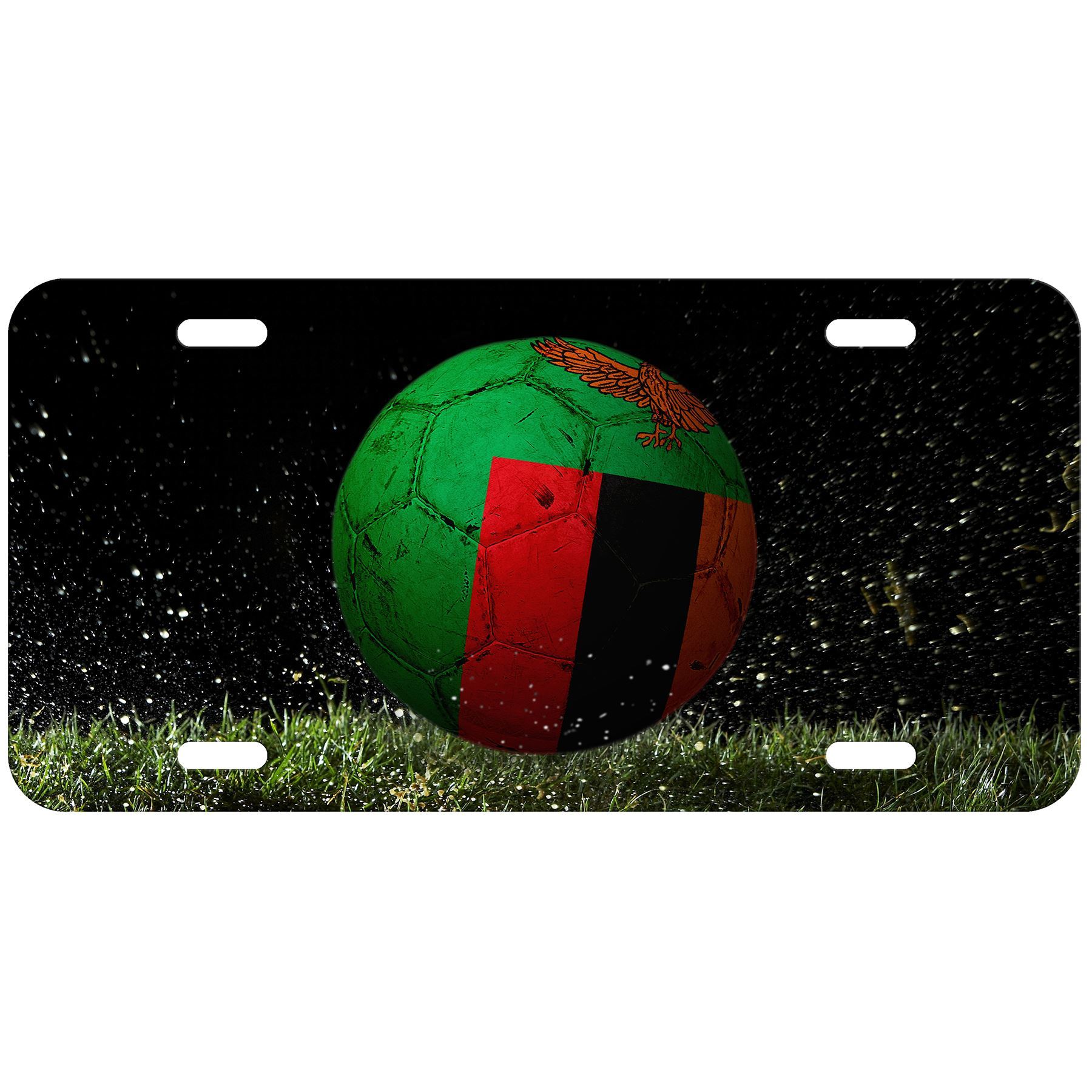 High Grade Aluminum License Plate - Flag of Zambia (Zambian) - Many Options - Picture 6 of 10