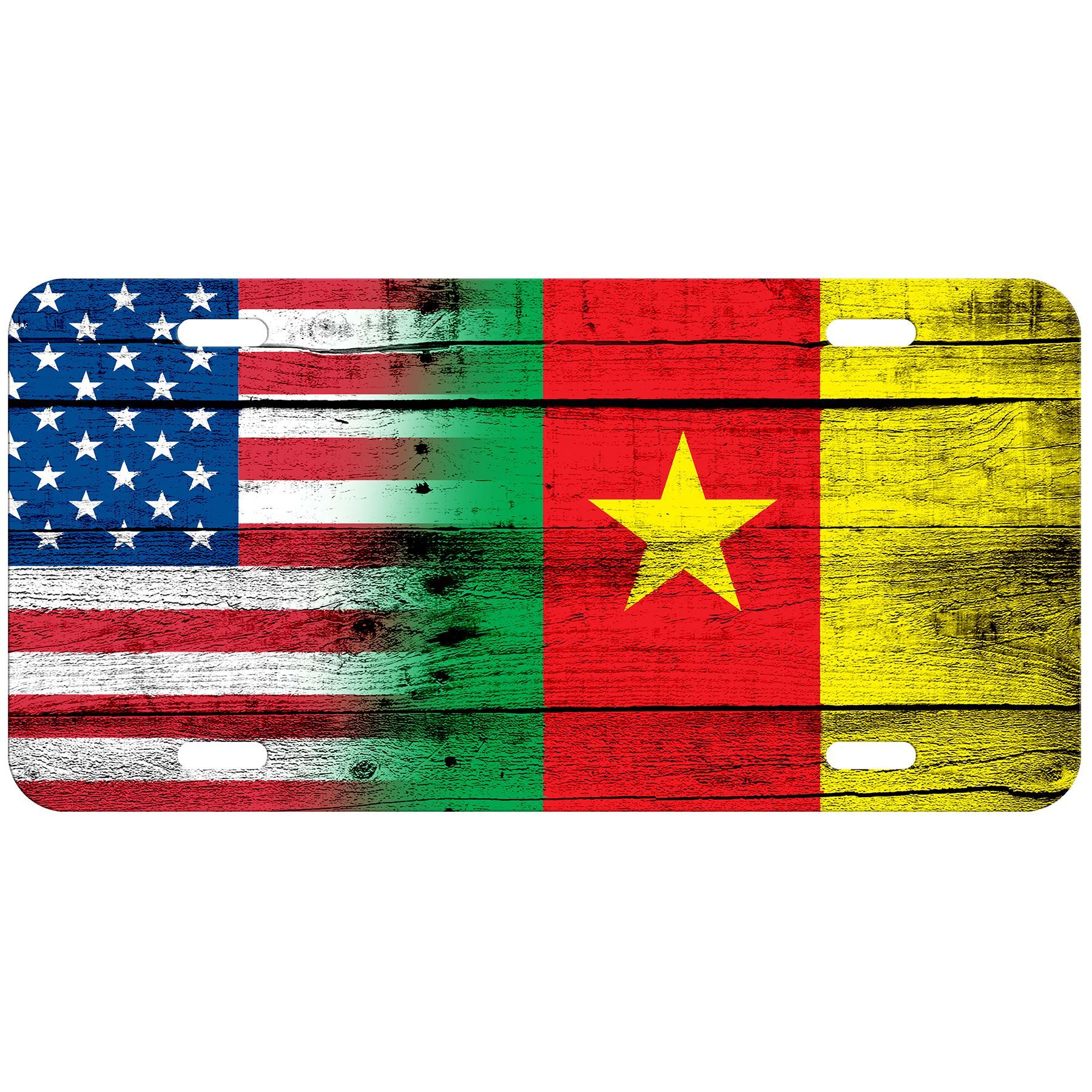 Aluminium Nummernschild - Flagge von Kamerun (Kamerun) - viele Optionen - Bild 10 von 10