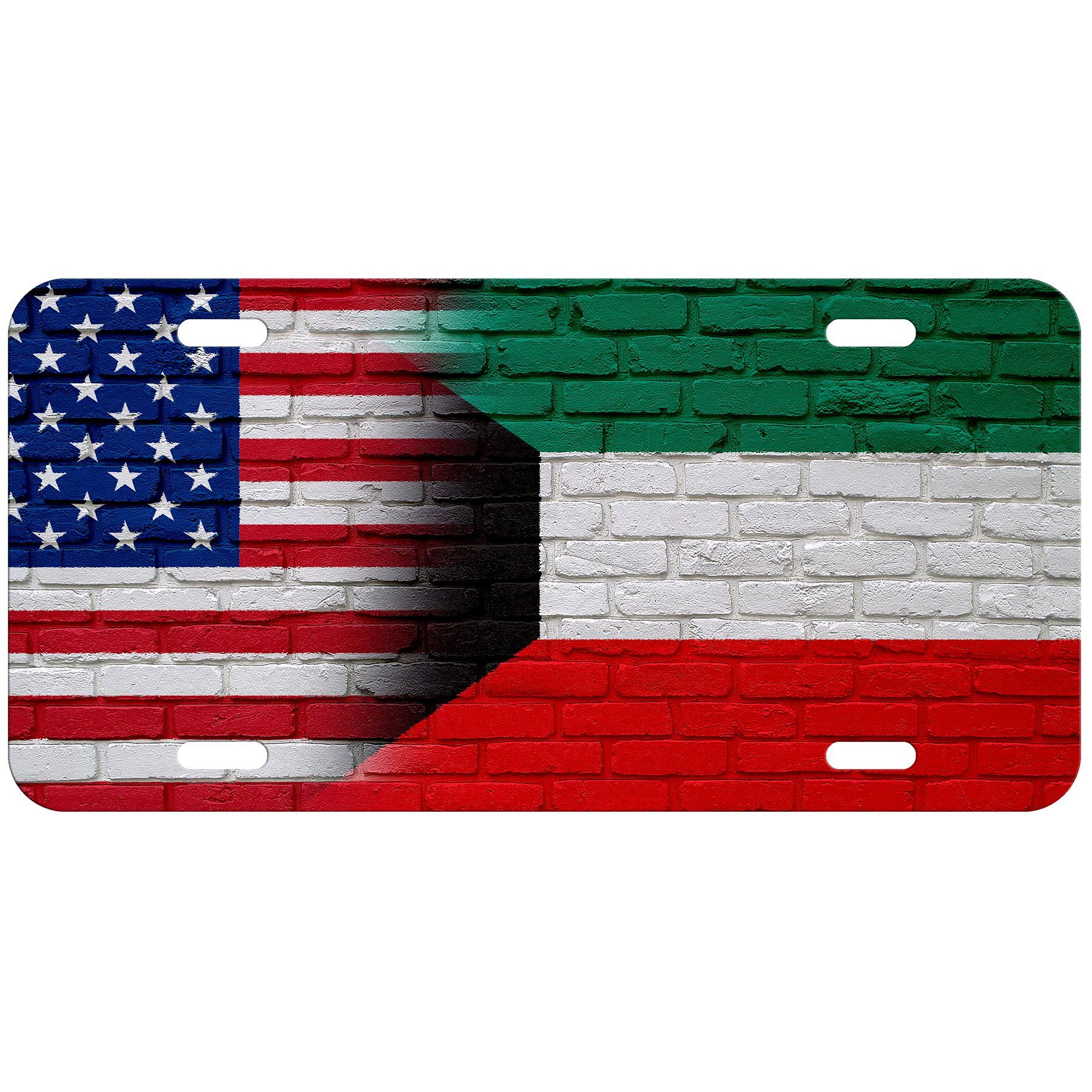 Hochwertiges Aluminium Nummernschild - Flagge von Kuwait (Kuwaiti) - viele Optionen - Bild 3 von 10