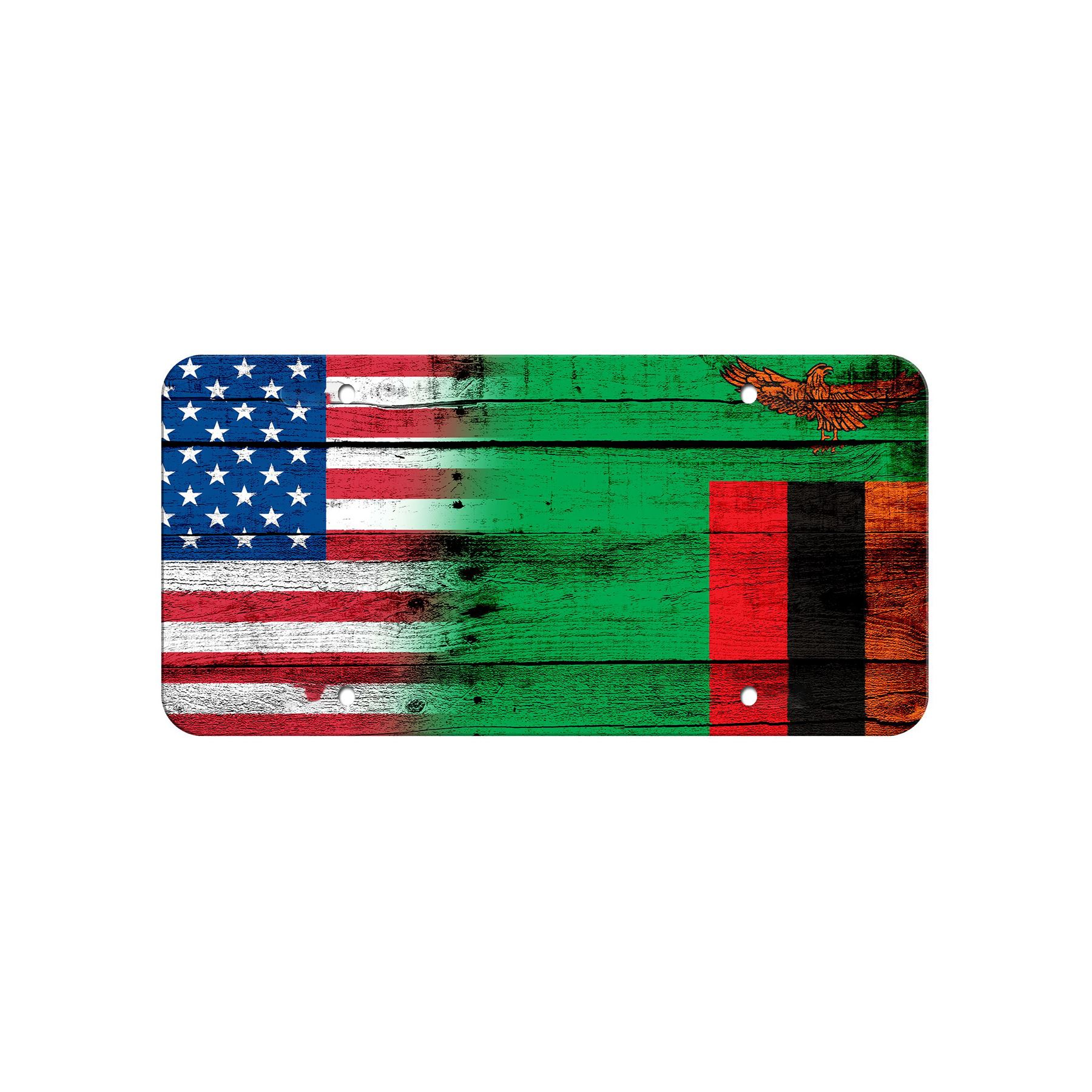 High Grade Aluminum License Plate - Flag of Zambia (Zambian) - Many Options - Picture 10 of 10