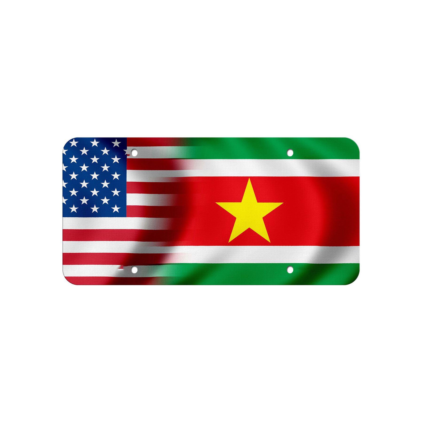 High Grade Aluminum License Plate - Flag of Suriname (Surinamer) - Many Options - Picture 8 of 10