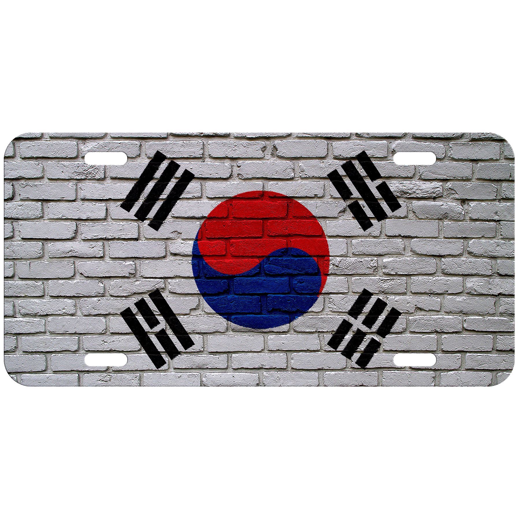 Matrícula de aluminio de alta calidad - Bandera de Corea del Sur (coreano) - Muchas opciones - Imagen 2 de 10