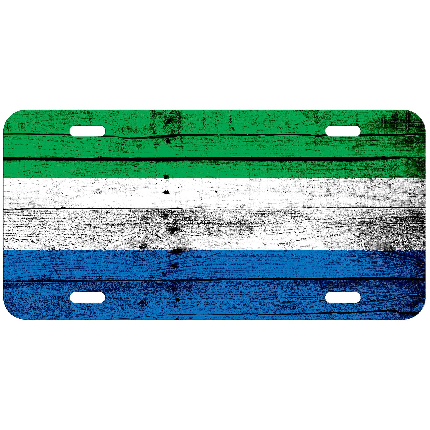 Aluminum License Plate - Flag of Sierra Leone (Leonean) - Many Options - Picture 9 of 10