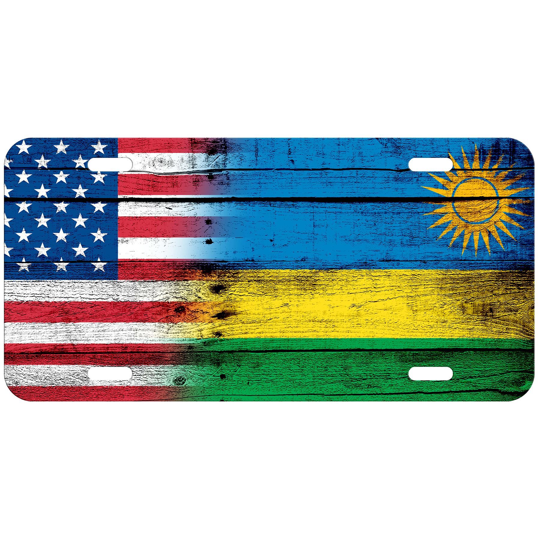 High Grade Aluminum License Plate - Flag of Rwanda (Rwandan) - Many Options - Picture 10 of 10