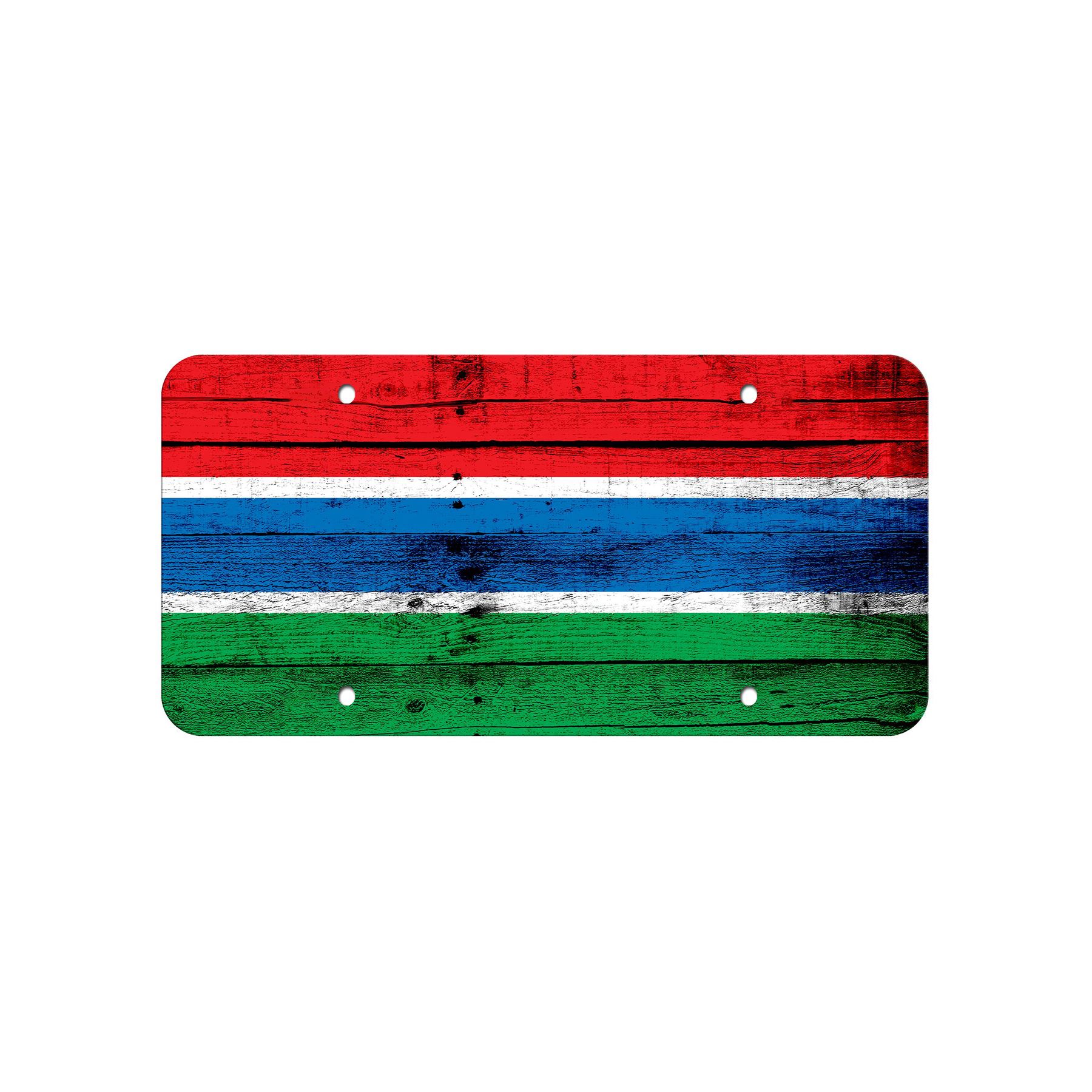 Hochwertiges Aluminium Nummernschild - Flagge von Gambia (Gambisch) - viele Optionen - Bild 9 von 10