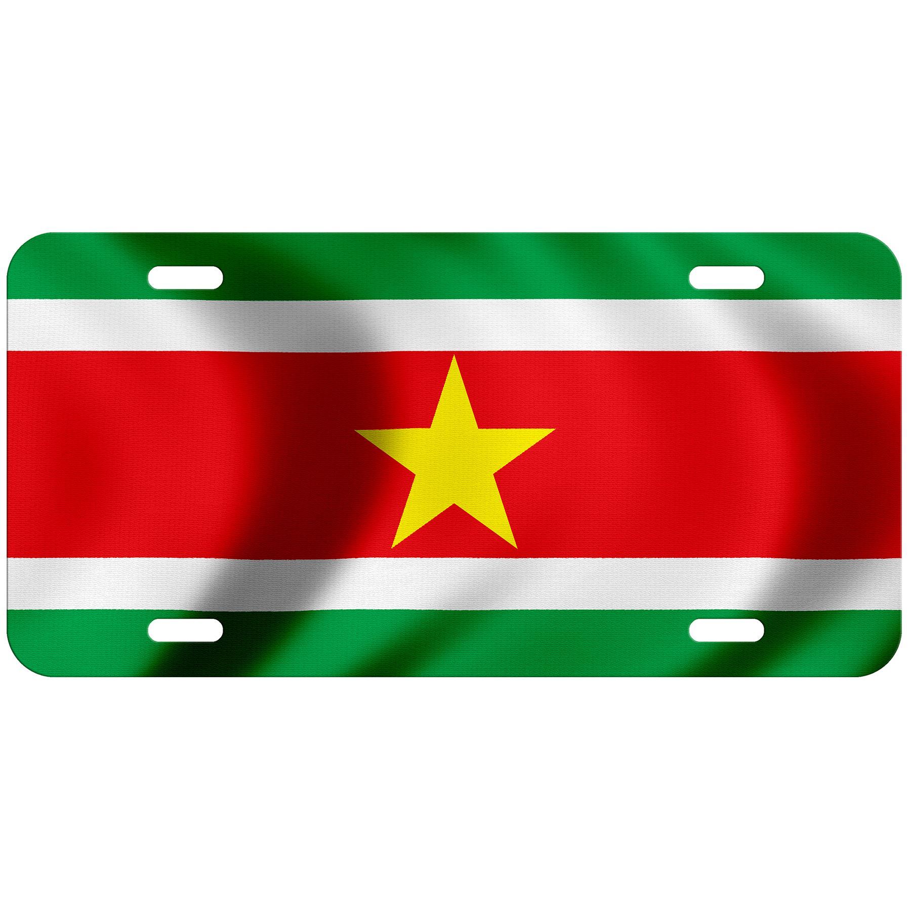 High Grade Aluminum License Plate - Flag of Suriname (Surinamer) - Many Options - Picture 7 of 10