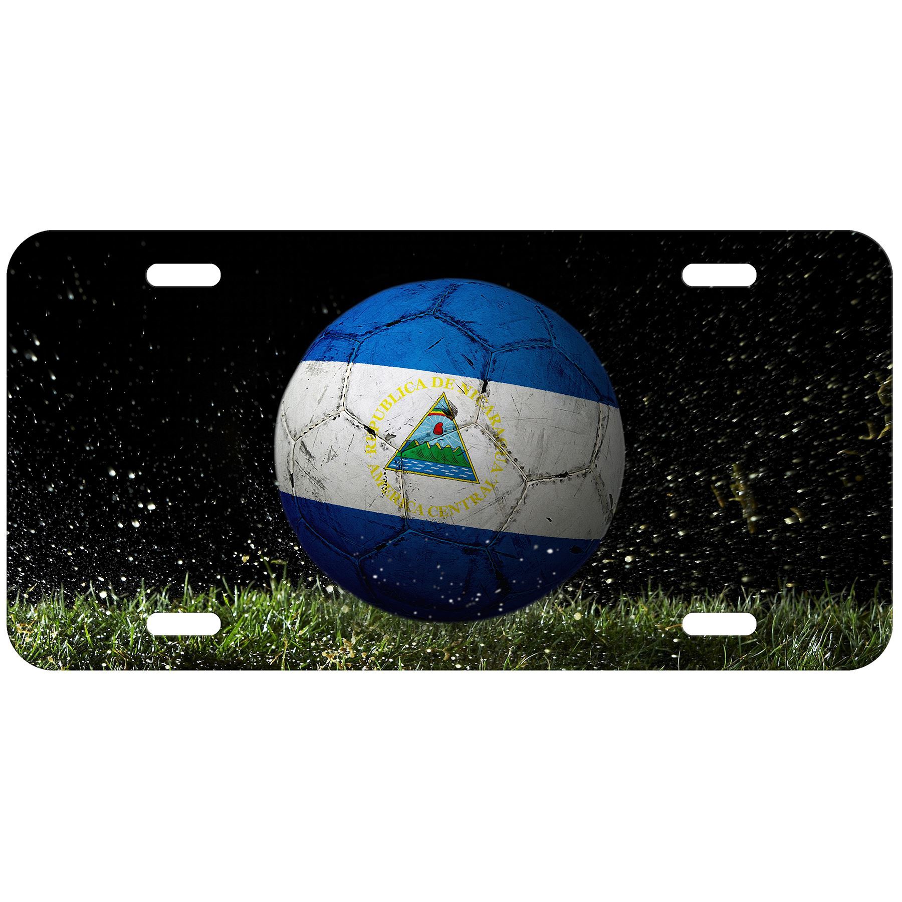 Aluminum License Plate - Flag of Nicaragua (Nicaraguan) - Many Options - Picture 6 of 10