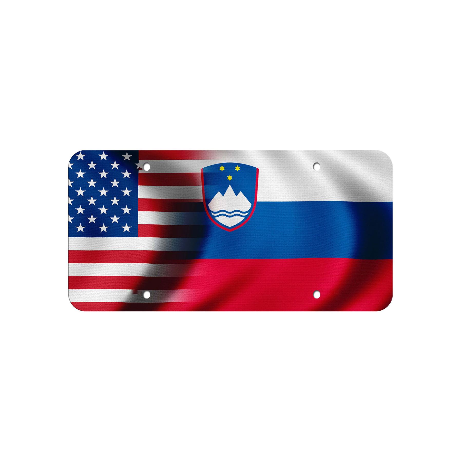 High Grade Aluminum License Plate - Flag of Slovenia (Slovene) - Many Options - Picture 8 of 10