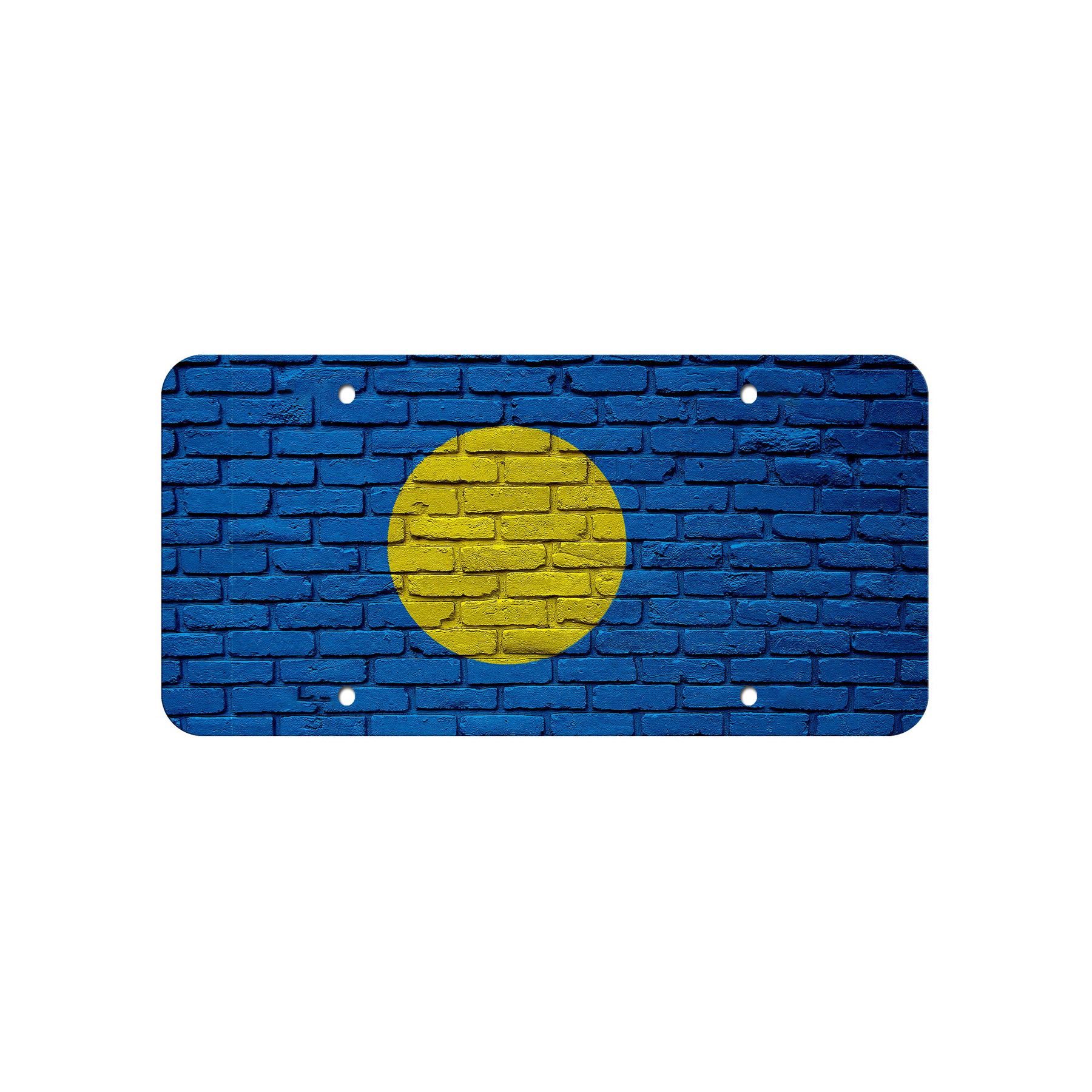 High Grade Aluminum License Plate - Flag of Palau (Palauan) - Many Options - Picture 2 of 10