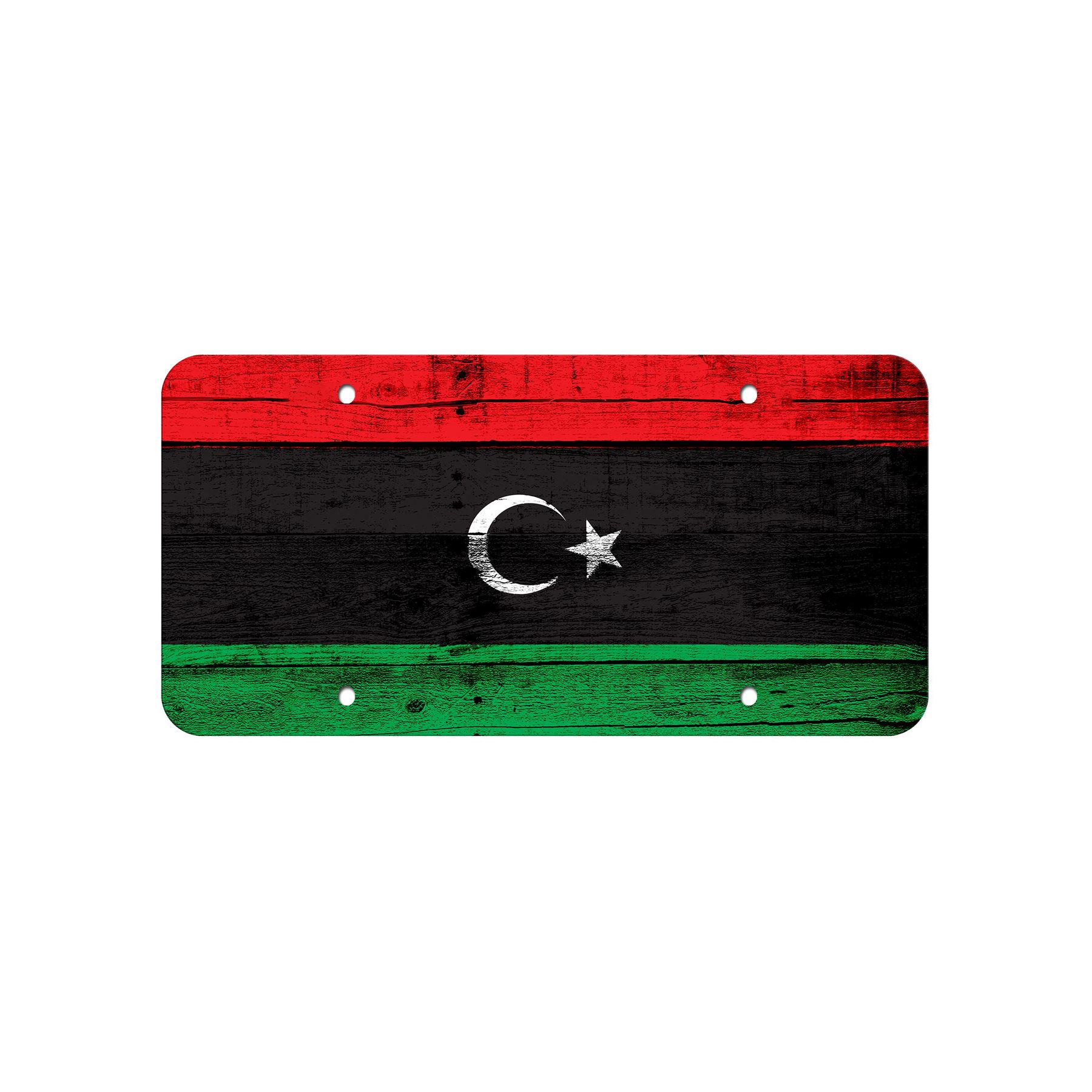 High Grade Aluminum License Plate - Flag of Libya (Libyan) - Many Options - Picture 9 of 10